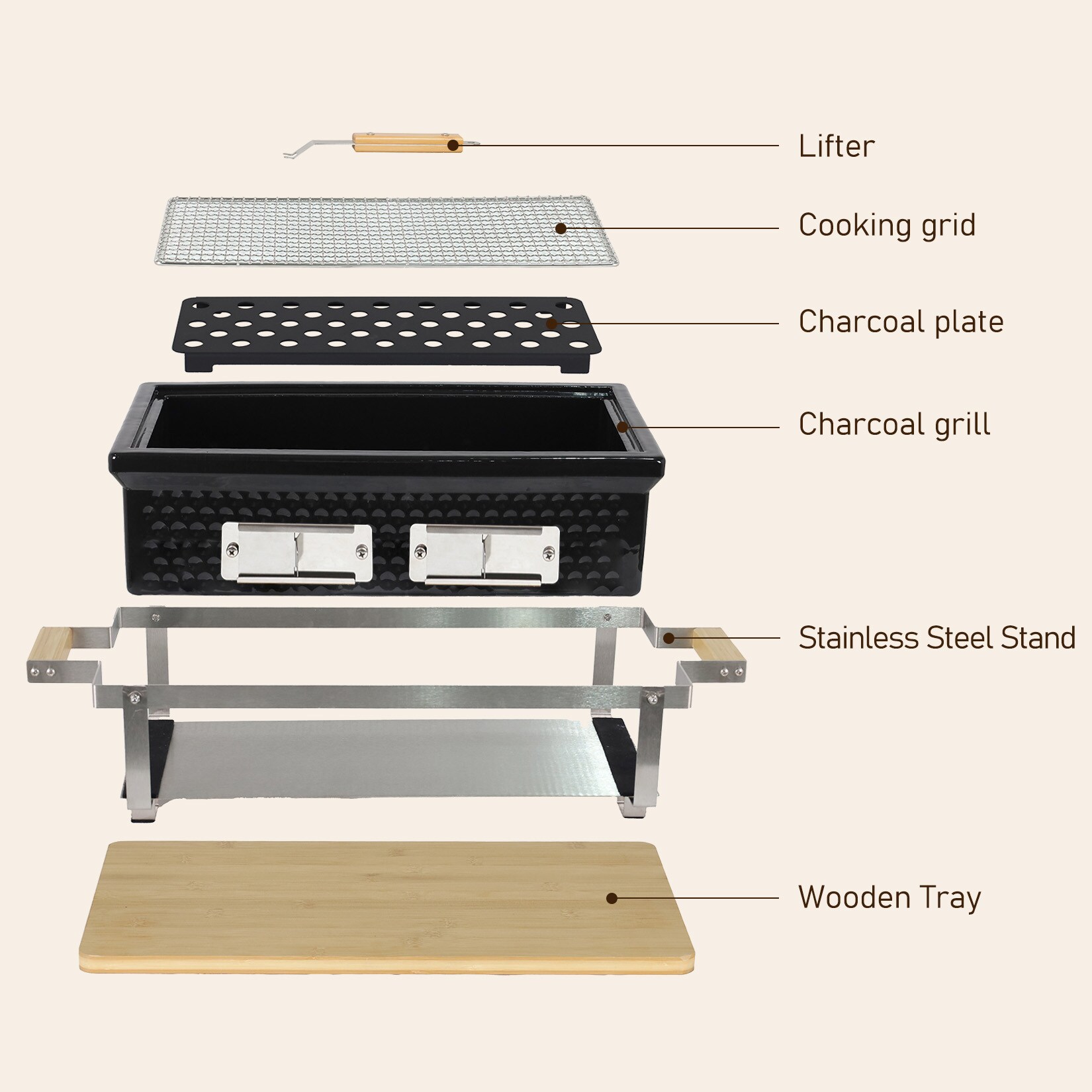 Garvee 09GXFCHBNL-HXYY-2287 Charcoal-Grills - View #4