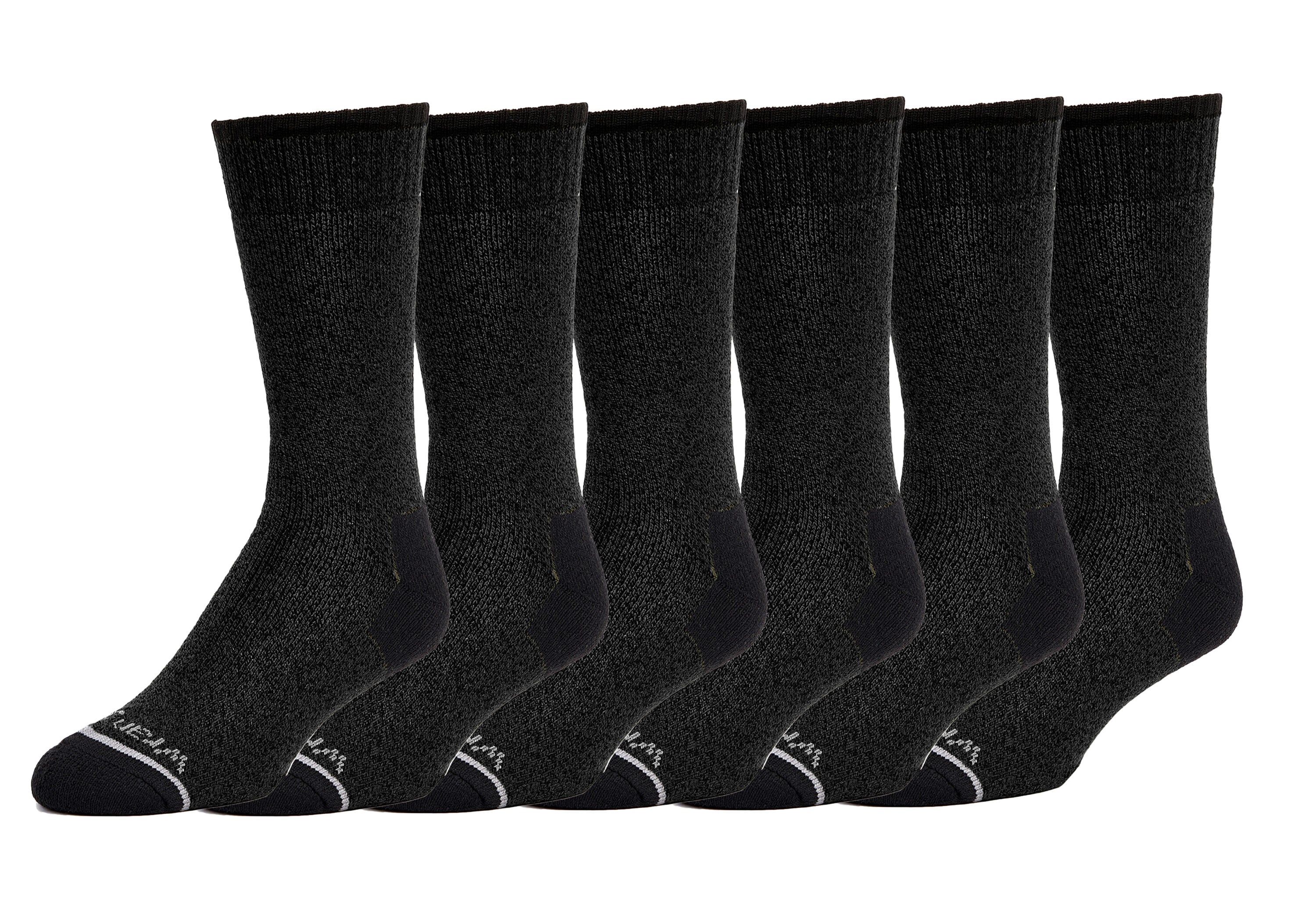 Wrangler WWC03M2201A Men's One size fits most Cotton polyester blend Crew Socks 6 -Pack
