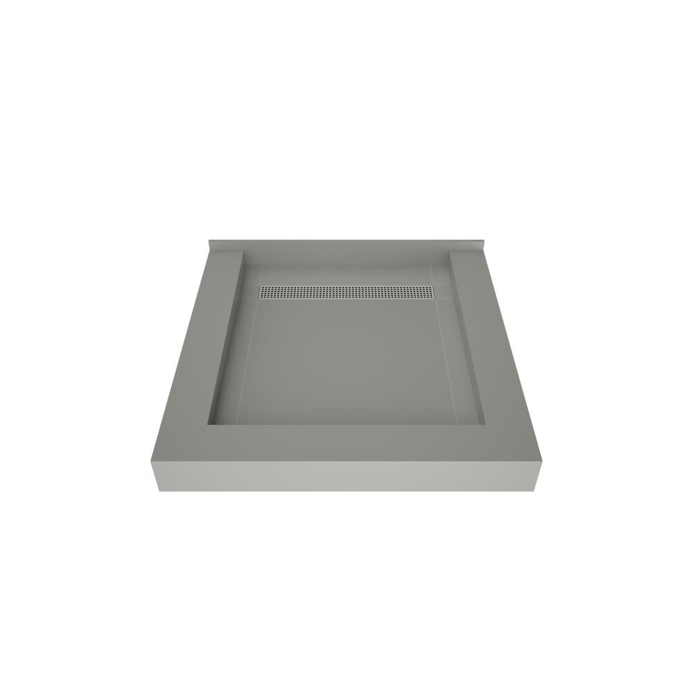 Redi Trench RT4848BTC-PVC-PC 48-in W x 48-in L with Back Drain Shower Base (Made For Tile)