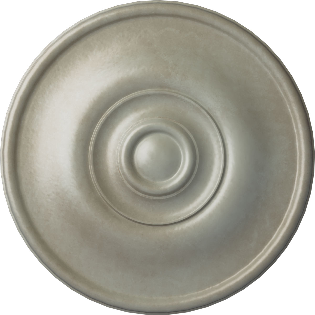 Ekena Millwork CM12JEFLS Jefferson 11.75-in W x 11.75-in L Painted Flash Gold Polyurethane Whole Ceiling Medallion