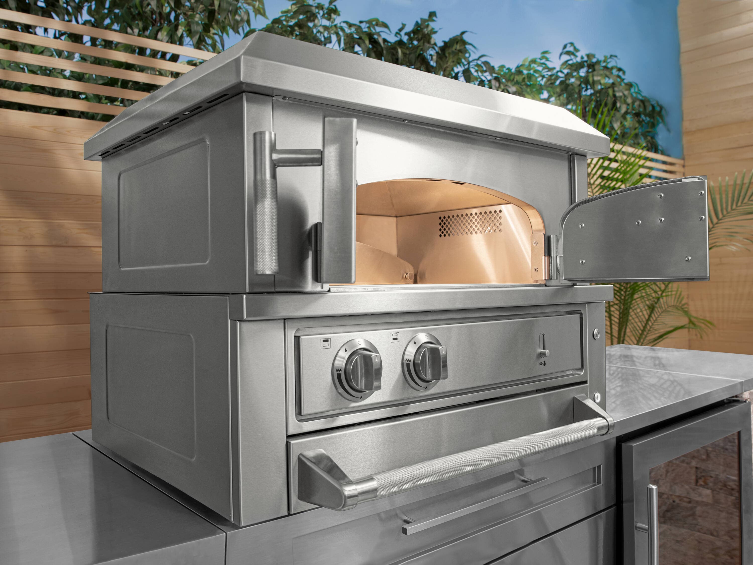 NewAge Products Outdoor Kitchen Platinum Countertop Pizza Oven ...