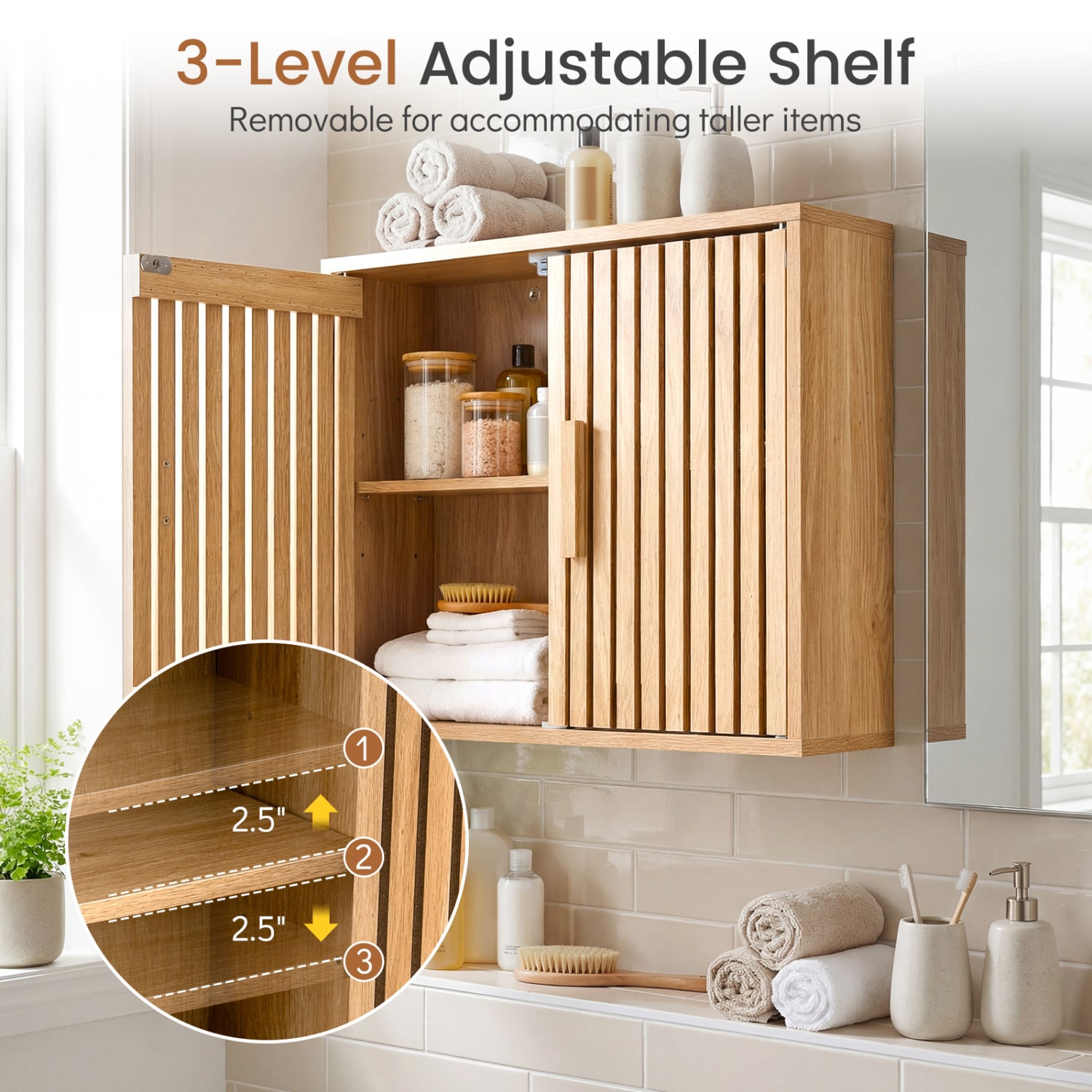 Slickblue D-CO-AN6748AB Bathroom-Wall-Cabinets - View #5
