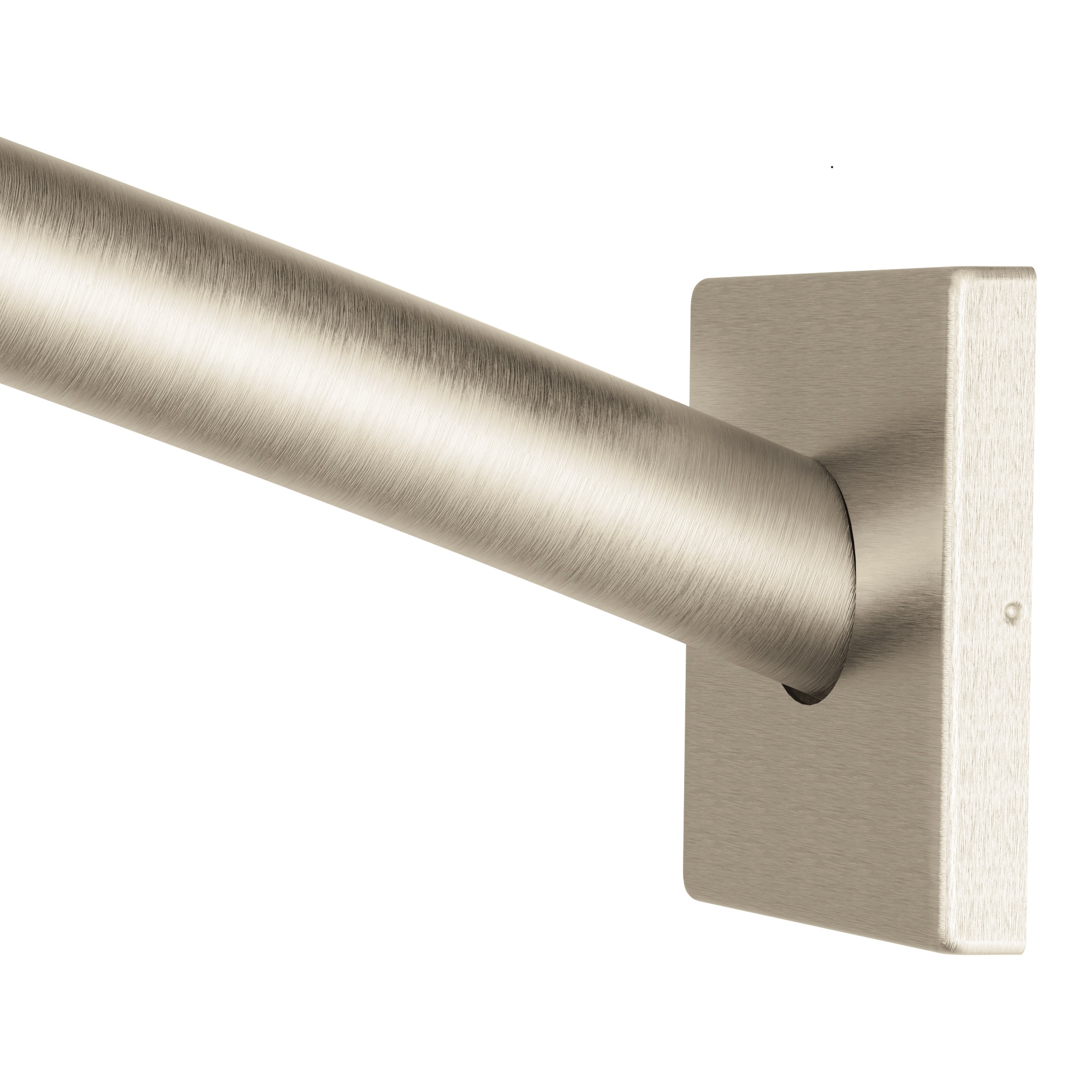 Moen CSR2167BN 59-in to 59-in Brushed Nickel Fixed Single curve Shower Curtain Rod