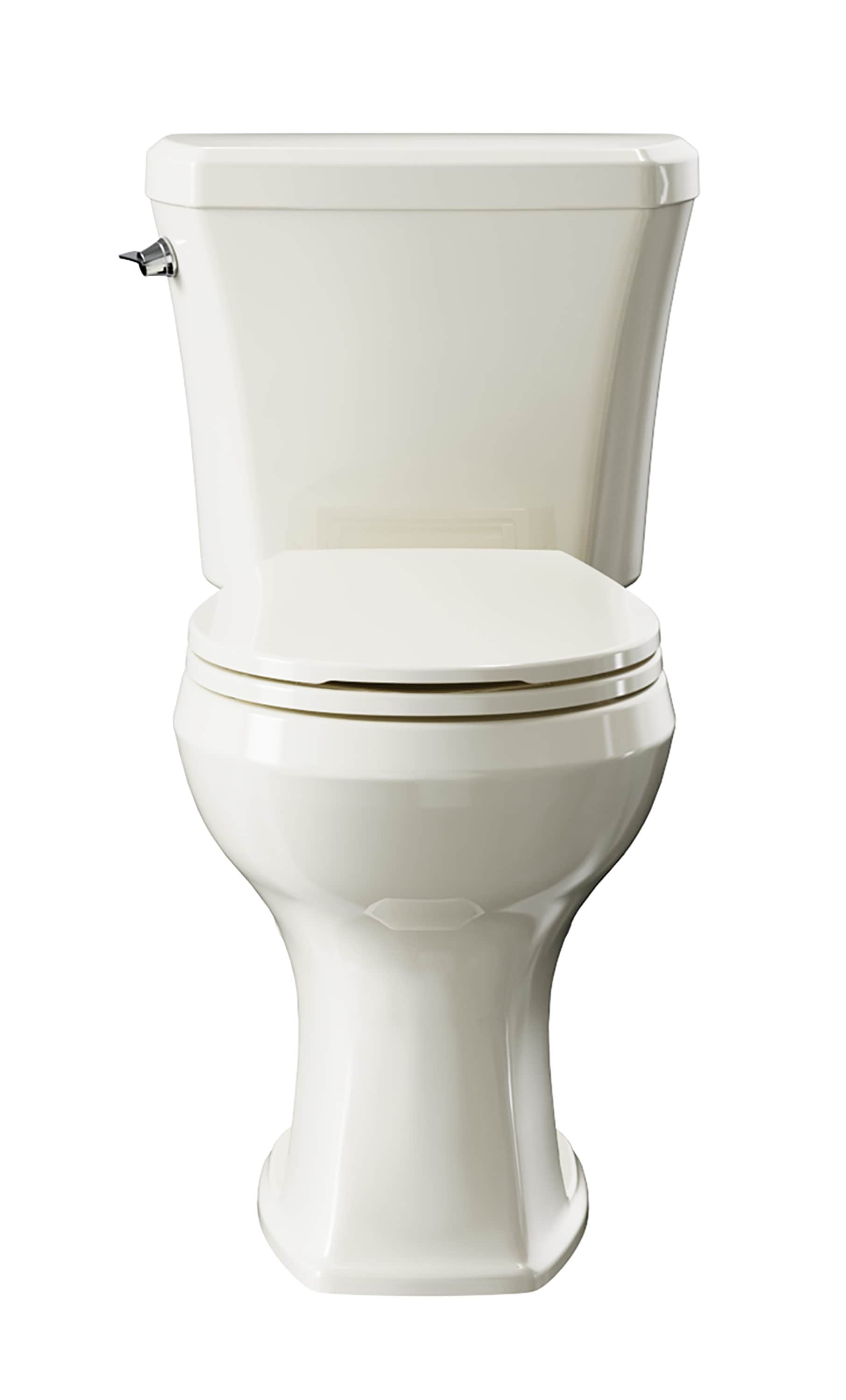 Project Source MT-20202RM Danville Oyster Round Chair height 2-piece Toilet 12-in Rough-In WaterSense 1.28 GPF