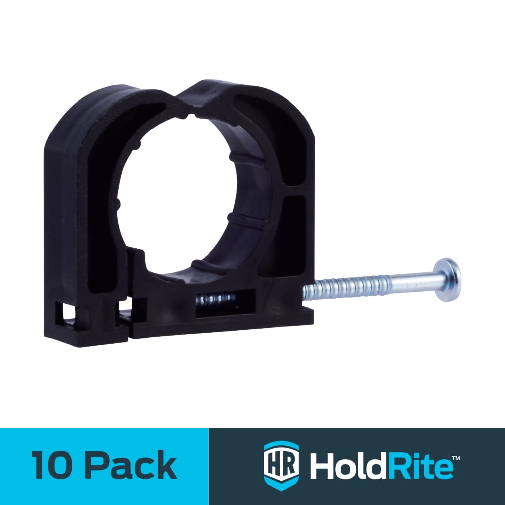 HoldRite 182Z10 10 -Pack 3/4-in to 3/4-in dia Plastic Full clamp