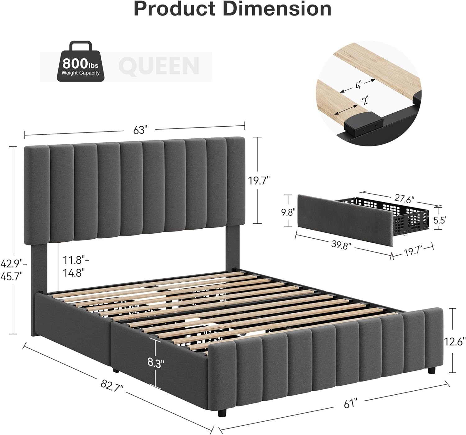 Qeetex LHF-BED-PHO-11ATZPGB beds - View #3