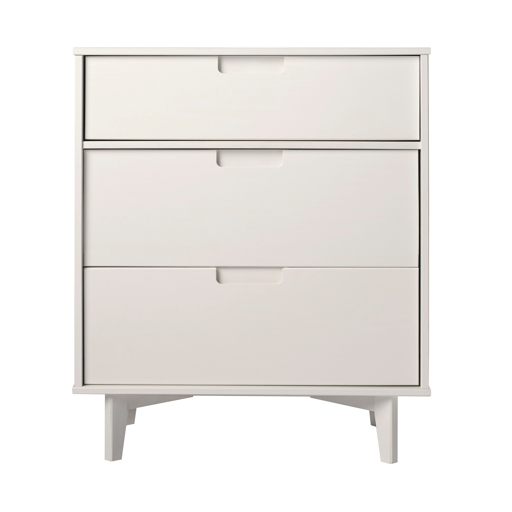 Walker Edison White Pine 3-Drawer Dresser/Tv Stand in the Dressers ...