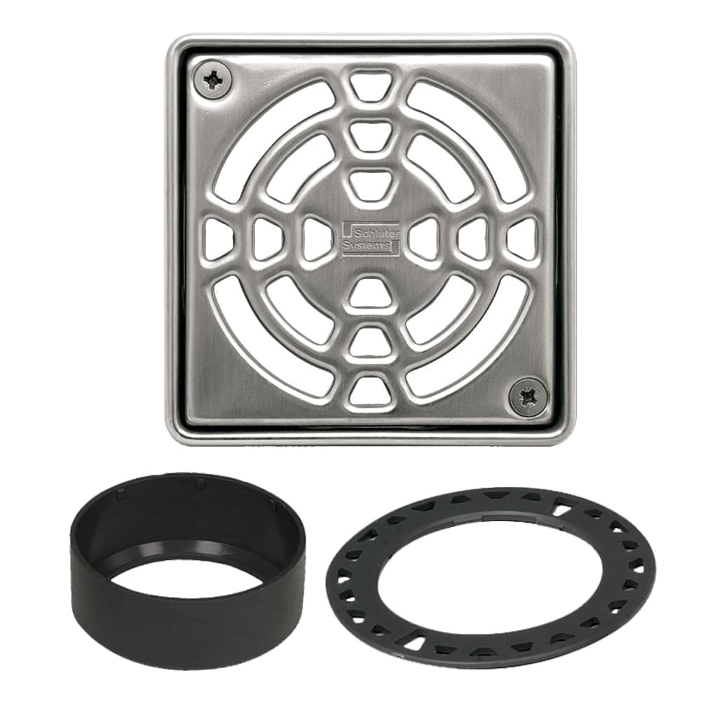 Schluter Systems Kerdi-Drain 2-in Stainless Steel Square Shower Drain
