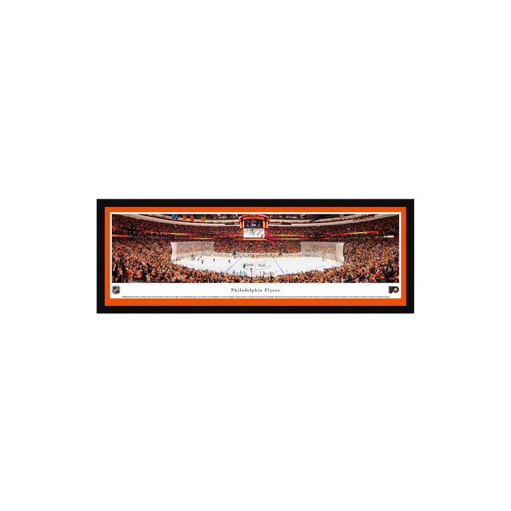 Blakeway Panoramas NHLFLY3M Philadelphia Flyers James Blakeway Black Metal Framed 15.5-in H x 42-in W Sports Paper Print