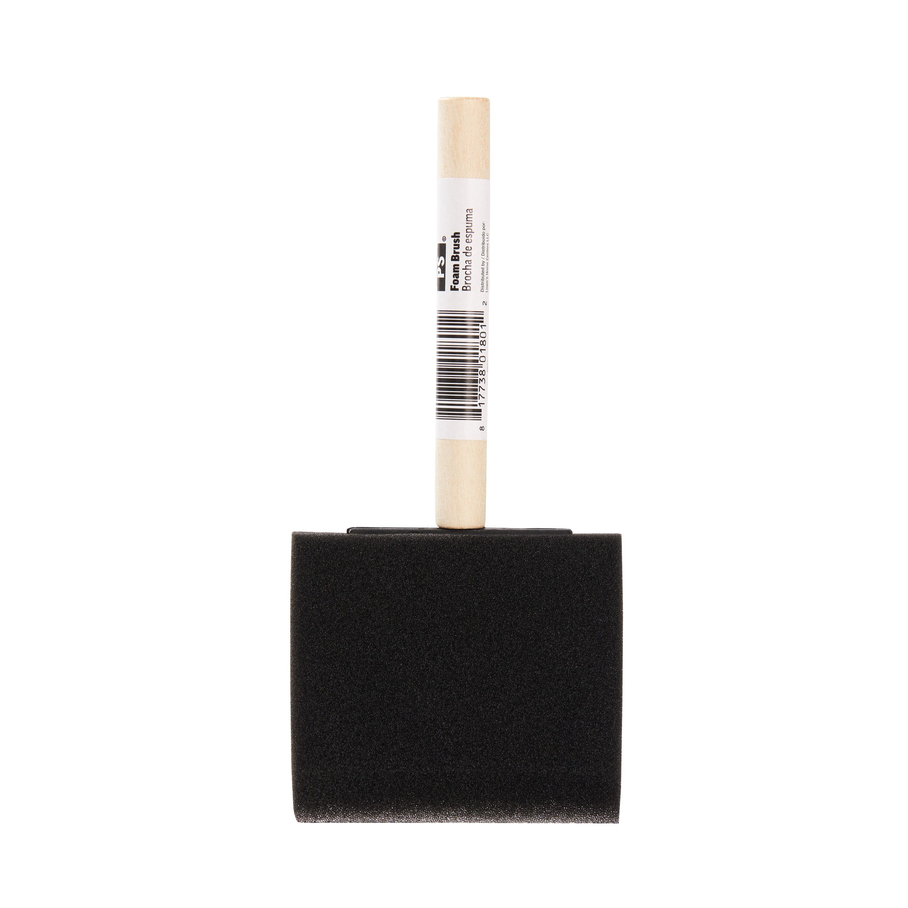 Natural Bristle Flat 3-in. Chip Household Paint Brush for Paint and Crafts  