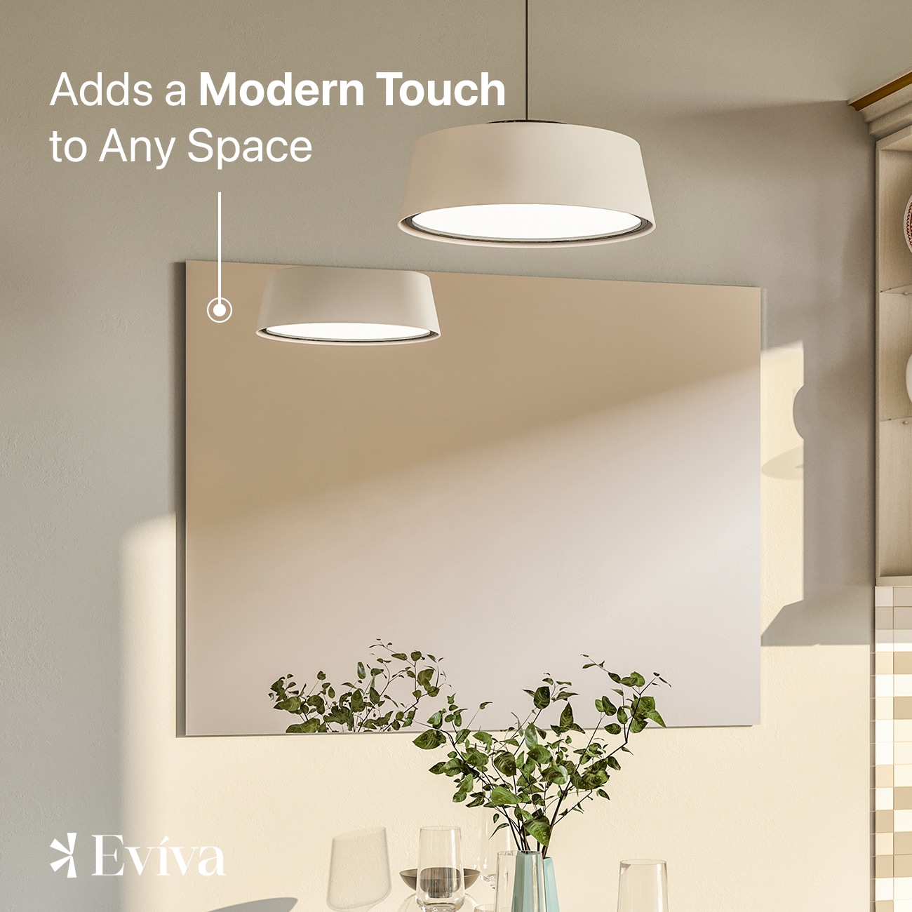 Sleek 39" Frameless Rectangular Beveled Bathroom Mirror