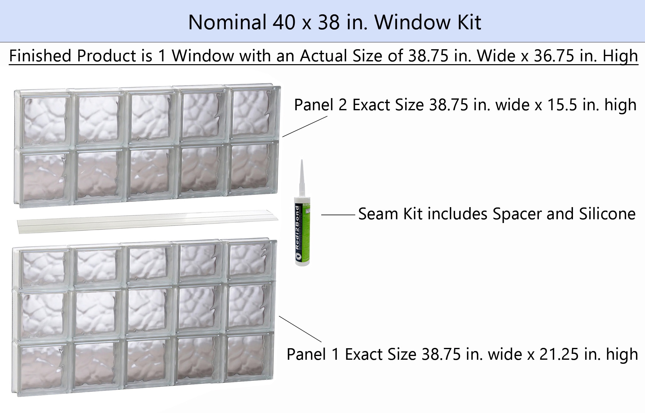 REDI2SET S4038DC Glass-Block-Windows - View #2