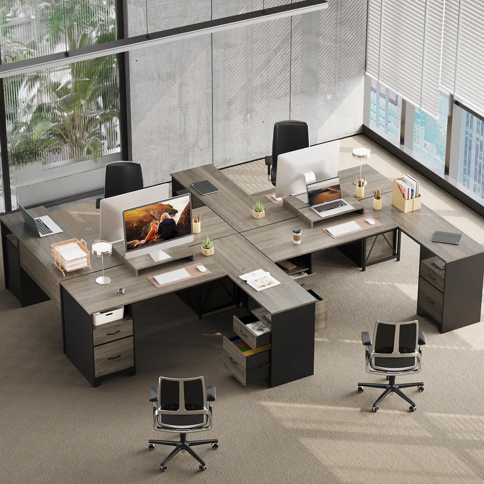 Bestier LOW-H104715P-GRW desks - View #6