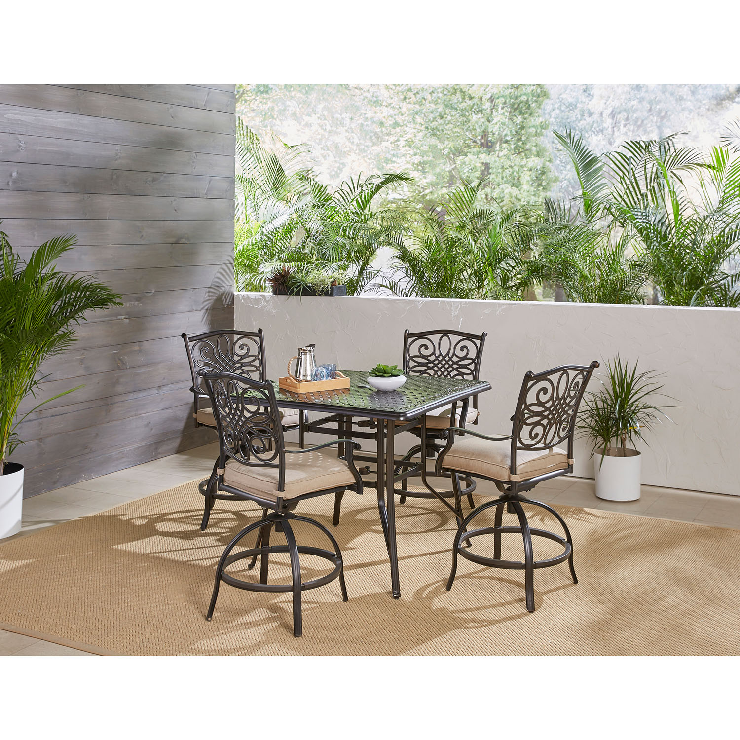 Hanover TRADDN5PCSQBR Patio-Dining-Sets - View #8