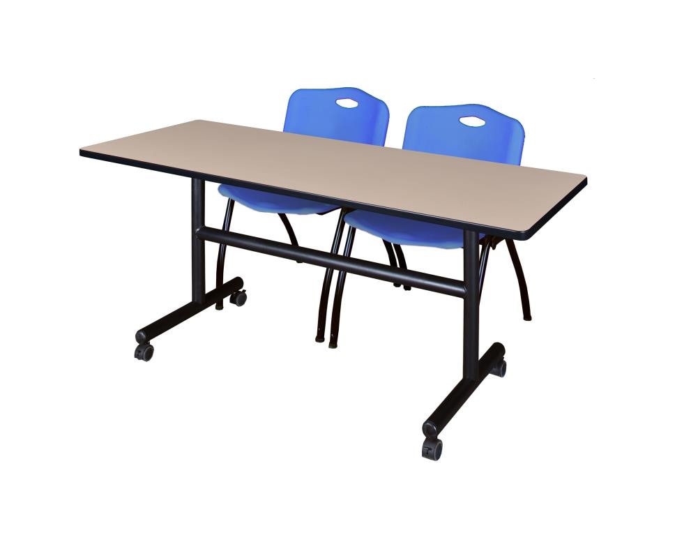 Regency MKFT6030BE47BE Training Off-white 4-Person Training Table (60-in W x 29-in H)