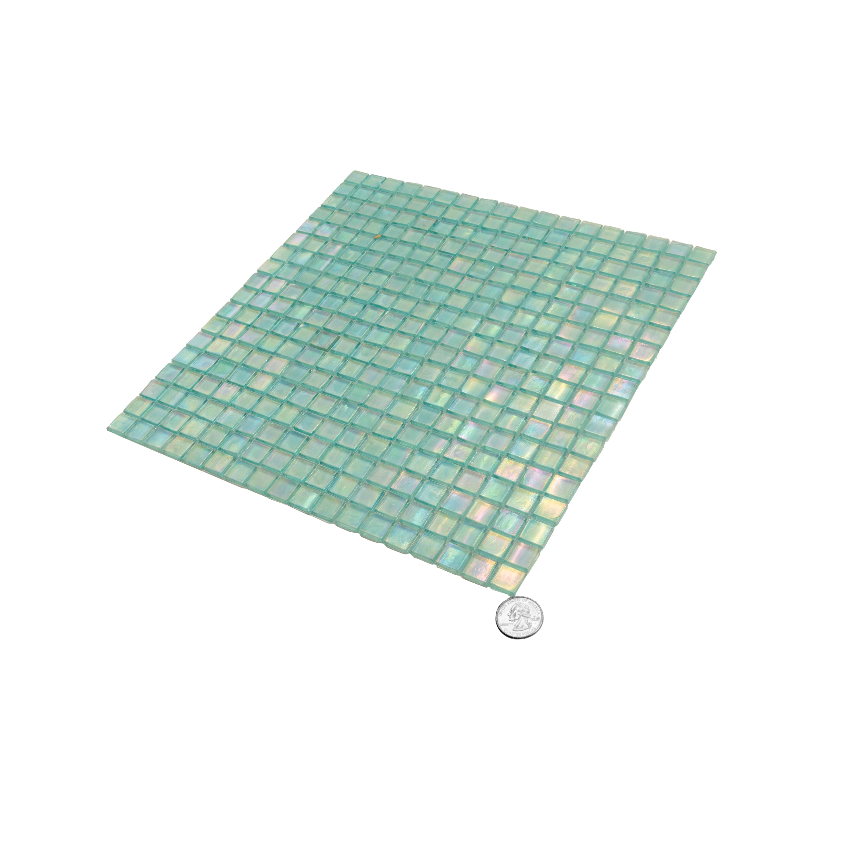 Apollo Tile Skosh Sea Blue 11-1/2-in x 11-1/2-in Glossy Glass Uniform Squares Floor and Wall Tile (18.69-sq. ft/ Carton)