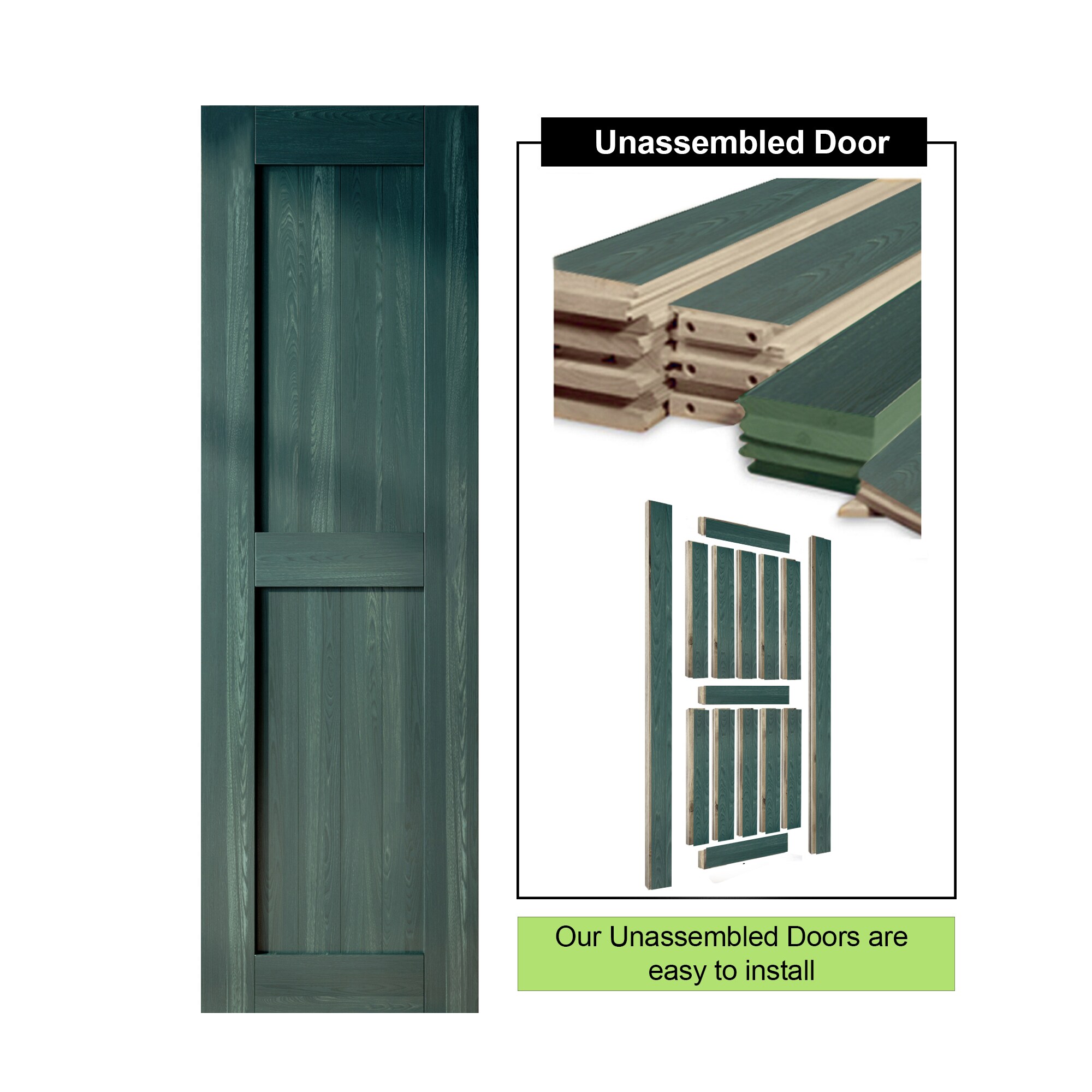 HOMACER 2684-H-RP Barn-Doors - View #5
