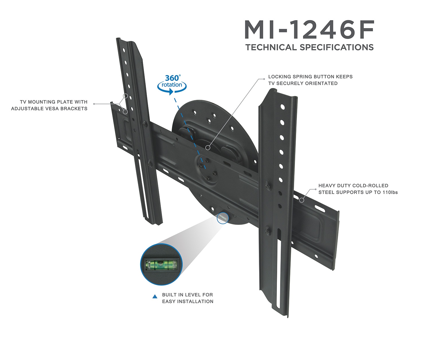 Mount-It! MI-1246F Tv-Mounts - View #2
