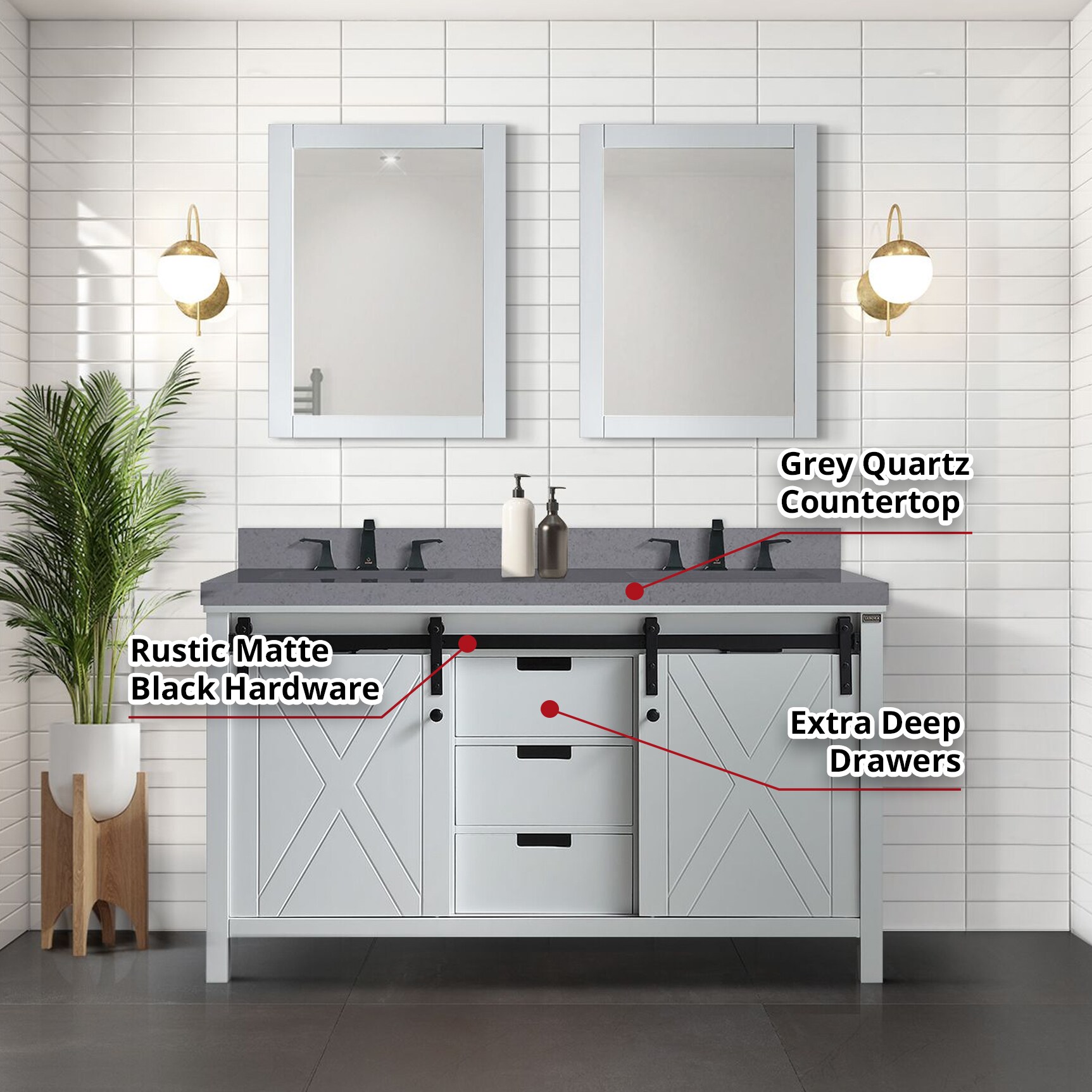 Lexora LM342260DAAS000 Bath-Vanity-Combo - View #7