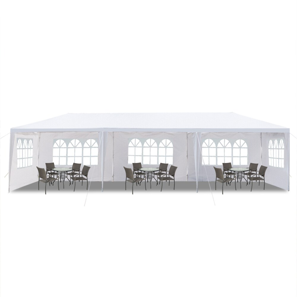 Winado 30-ft x 10-ft Rectangle White Party Canopy
