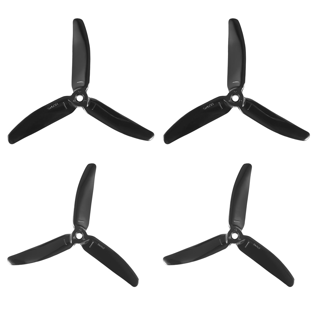 Unique Bargains RC Propellers 5040 5x4 Inch 3-Vane Multi-Rotor for Aircraft Toy Nylon Black 2 Pairs