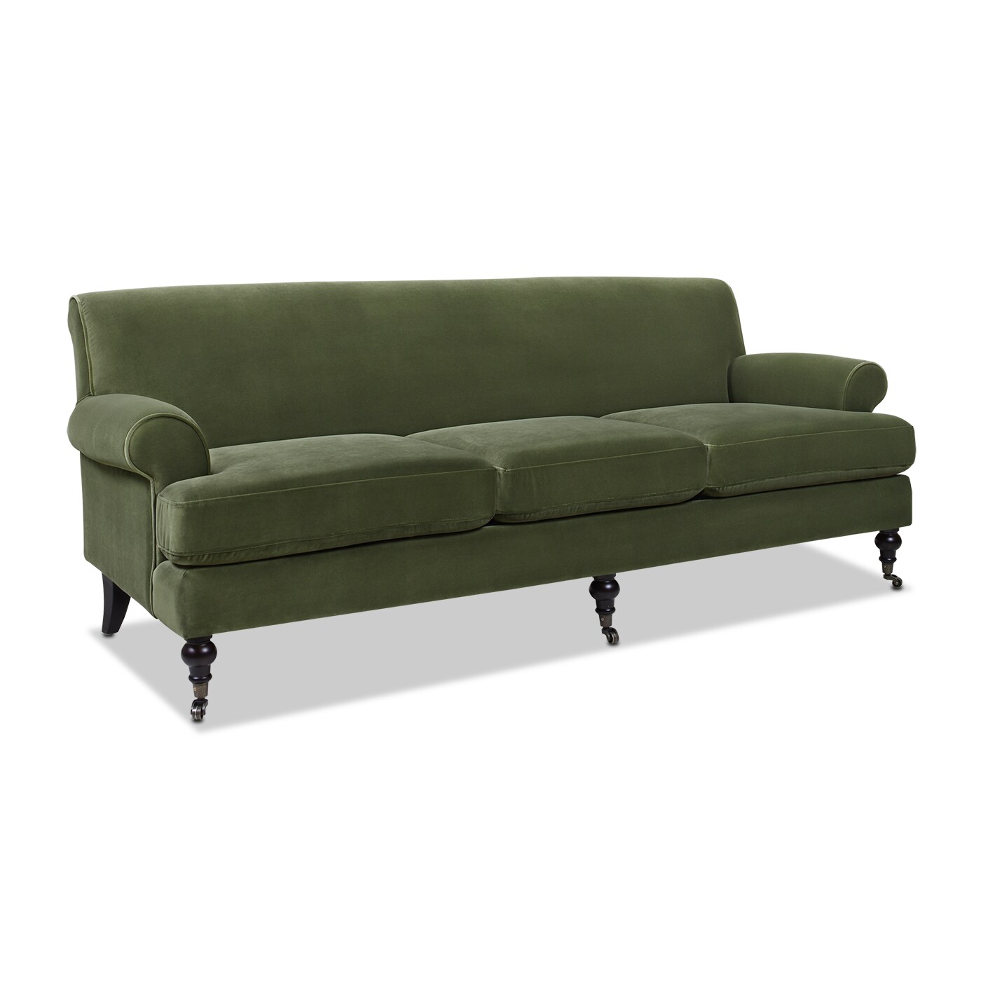 Buy Atlanta Velvet 2 Seater Sofa In Olive Green Colour at 5% OFF