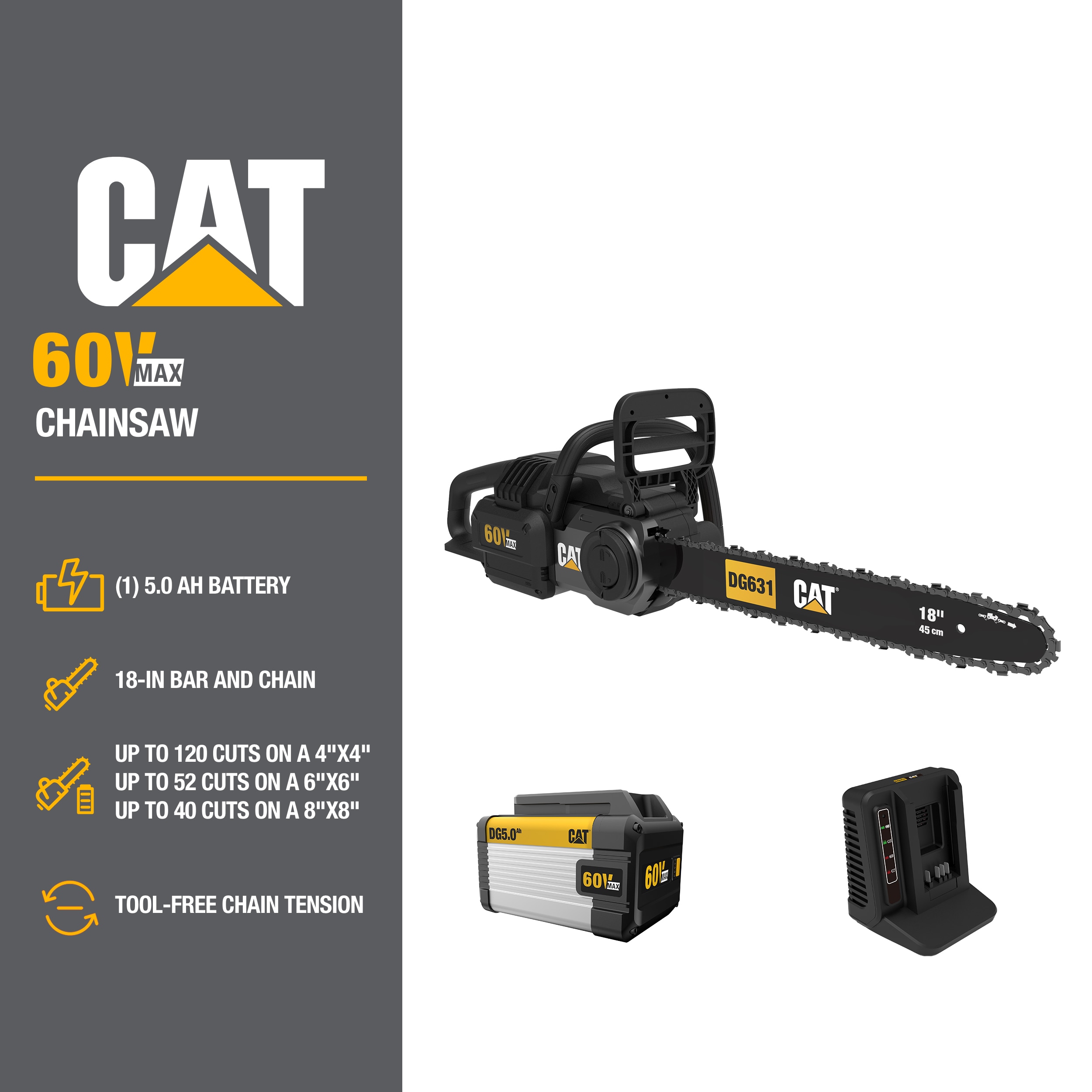 CAT DG631 Cordless-Chainsaw - View #2