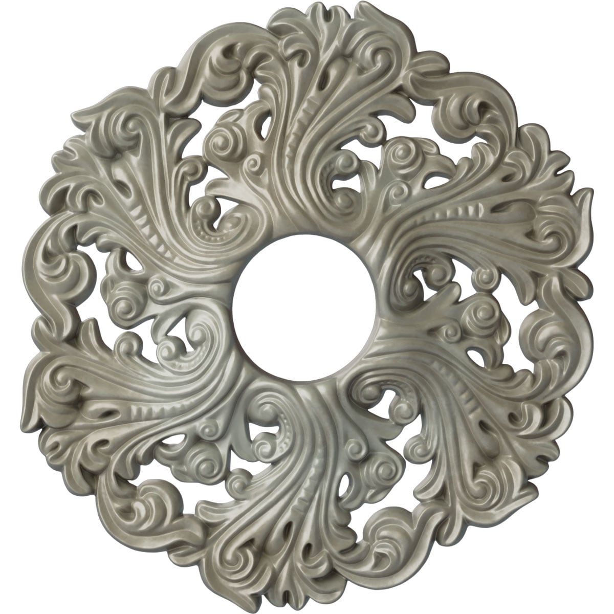 Ekena Millwork CM19ORFLS Orrington 19.625-in W x 19.625-in L Painted Flash Gold Polyurethane Whole Ceiling Medallion