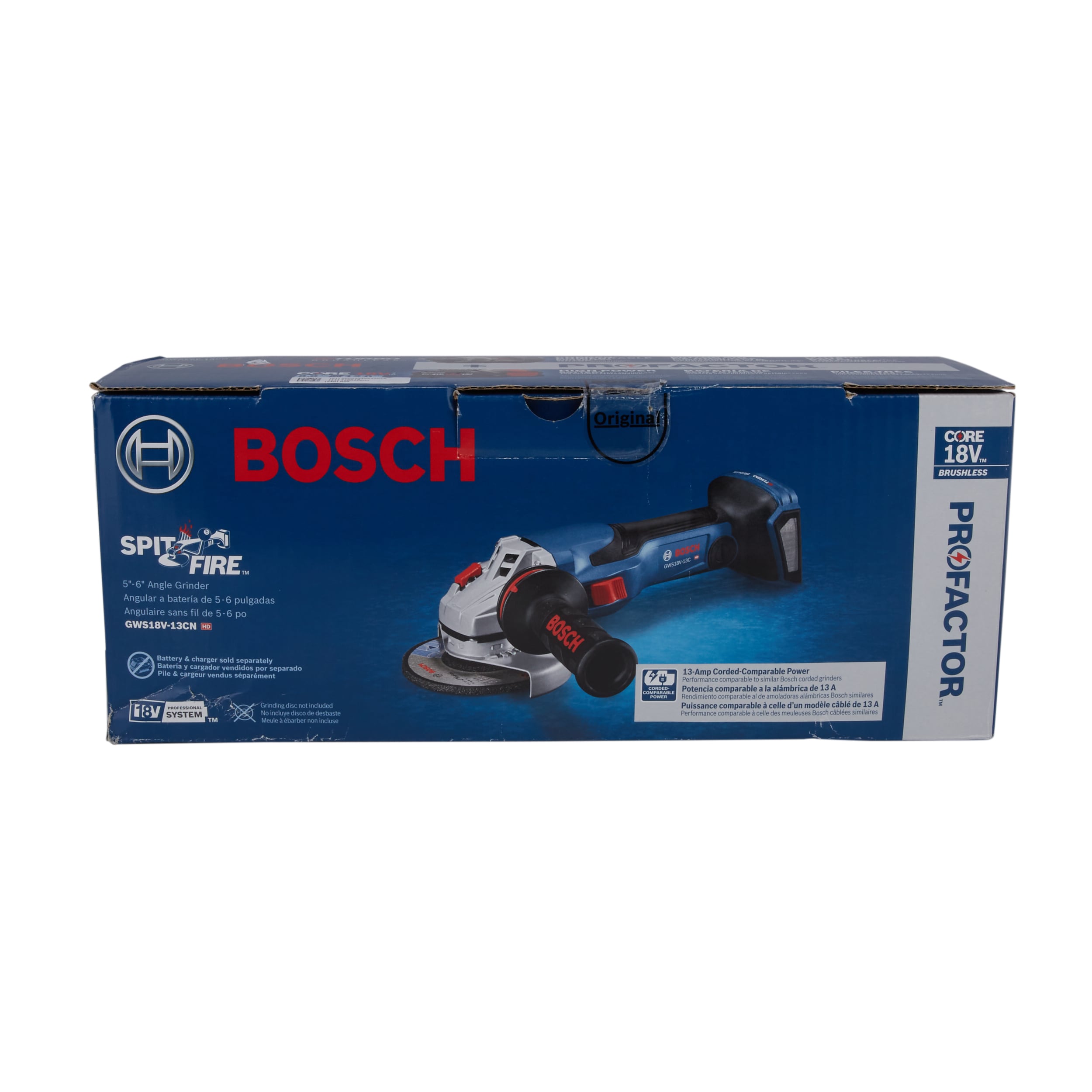 Bosch 6-in 18-volt 8 Amps Sliding Switch Brushless Cordless Angle Grinder  (Charger Included and 1-Battery) in the Angle Grinders department at