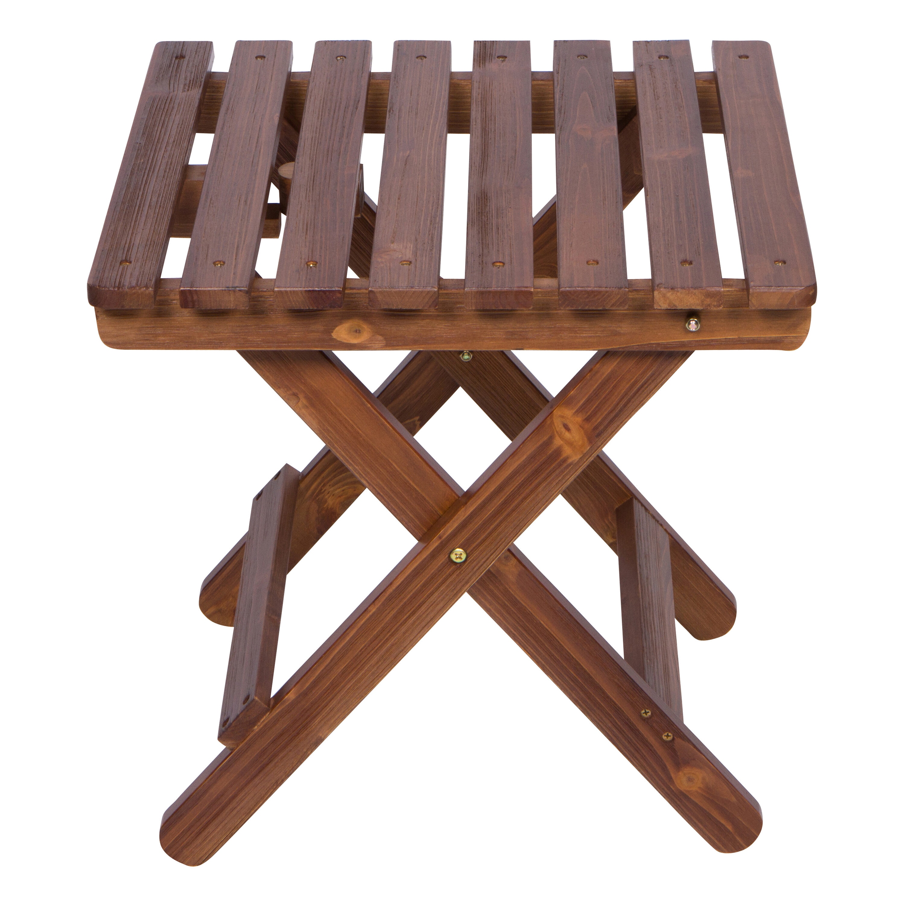 Shine Company 4119OA Square Outdoor End Table 19-in W x 19-in L