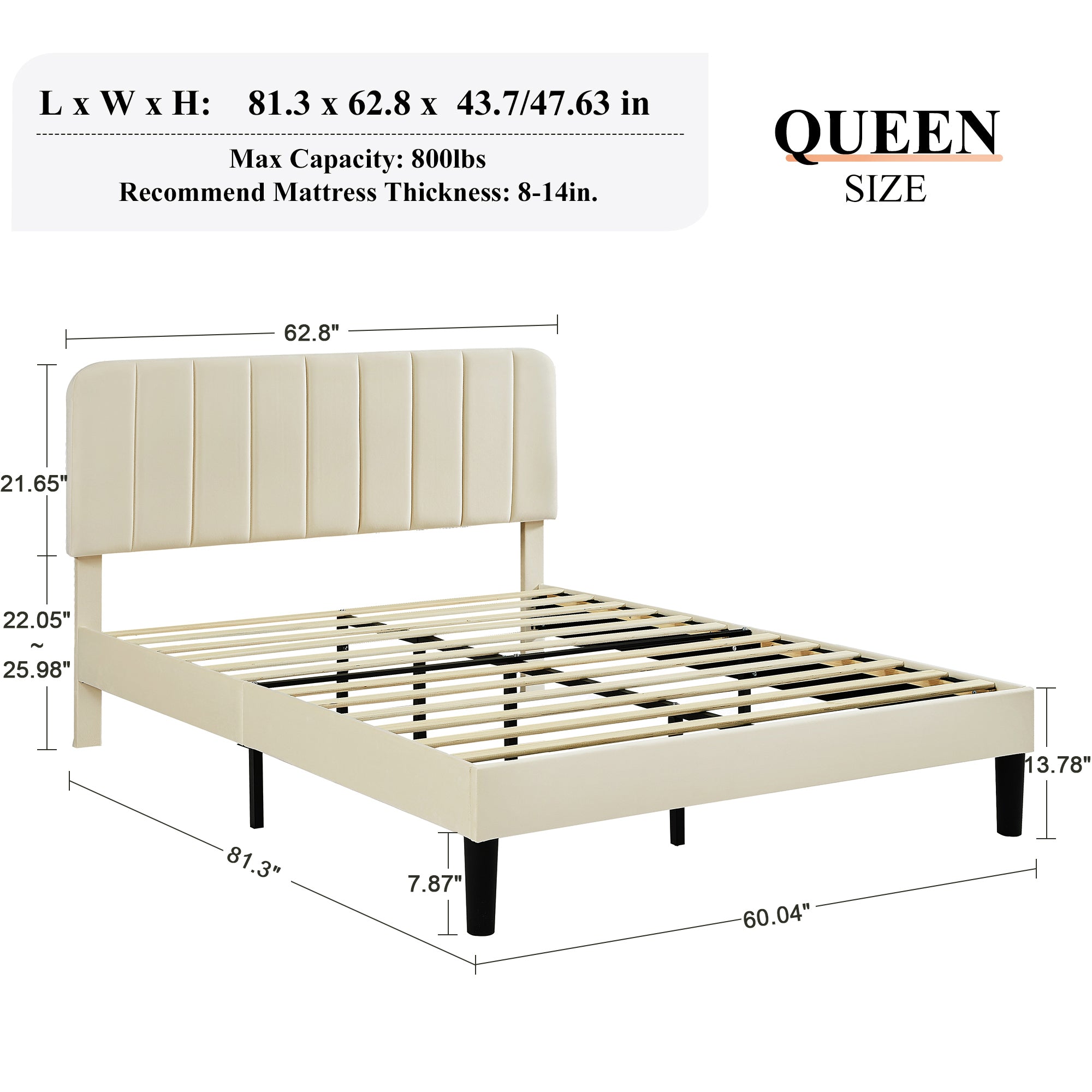 Vecelo LOE-CY-QB01-BGE beds - View #3