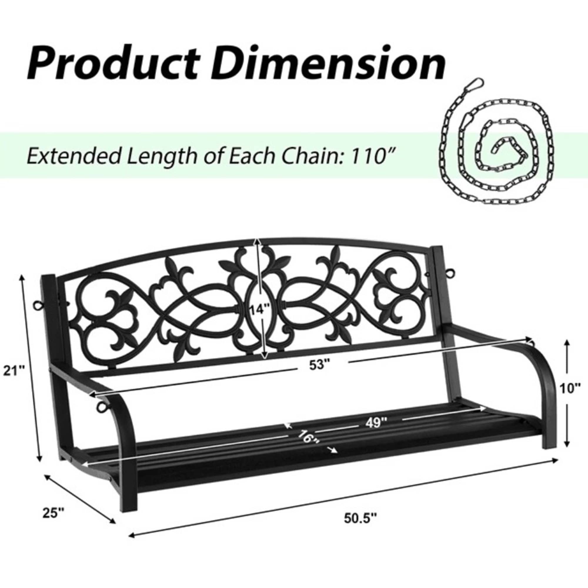 Clihome CWCH-NP10AD184DK Swing-Gliders - View #5
