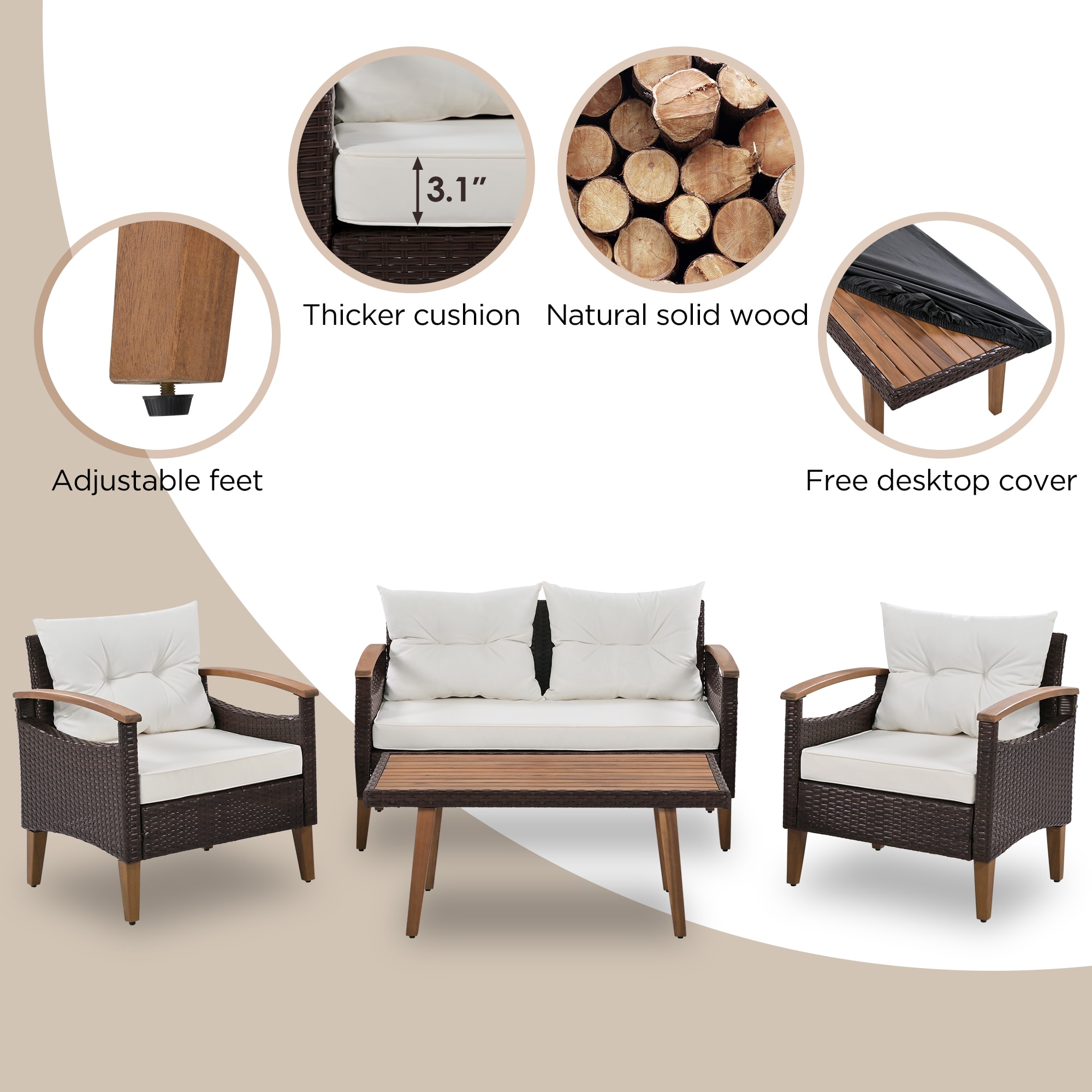 Runesay DABED-20 Patio-Sofas-Daybeds - View #8