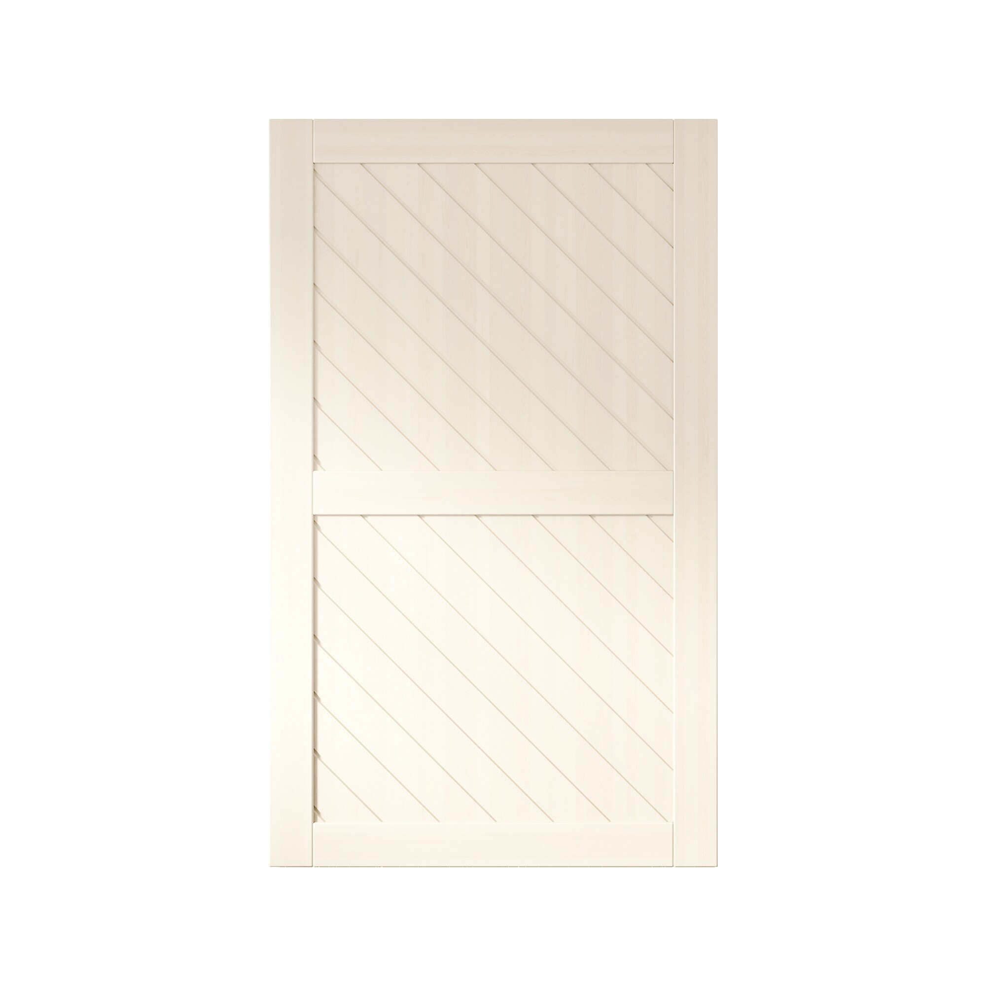 HOMACER XT2-4280-TG 42-in x 80-in Tinsmith Gray Prefinished Non-standard Pine Wood Solid core Single Barn Door (Hardware Not Included)