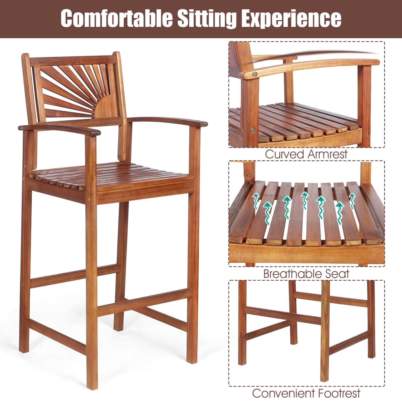WELLFOR TDJN10139-22 Patio-Chairs - View #3