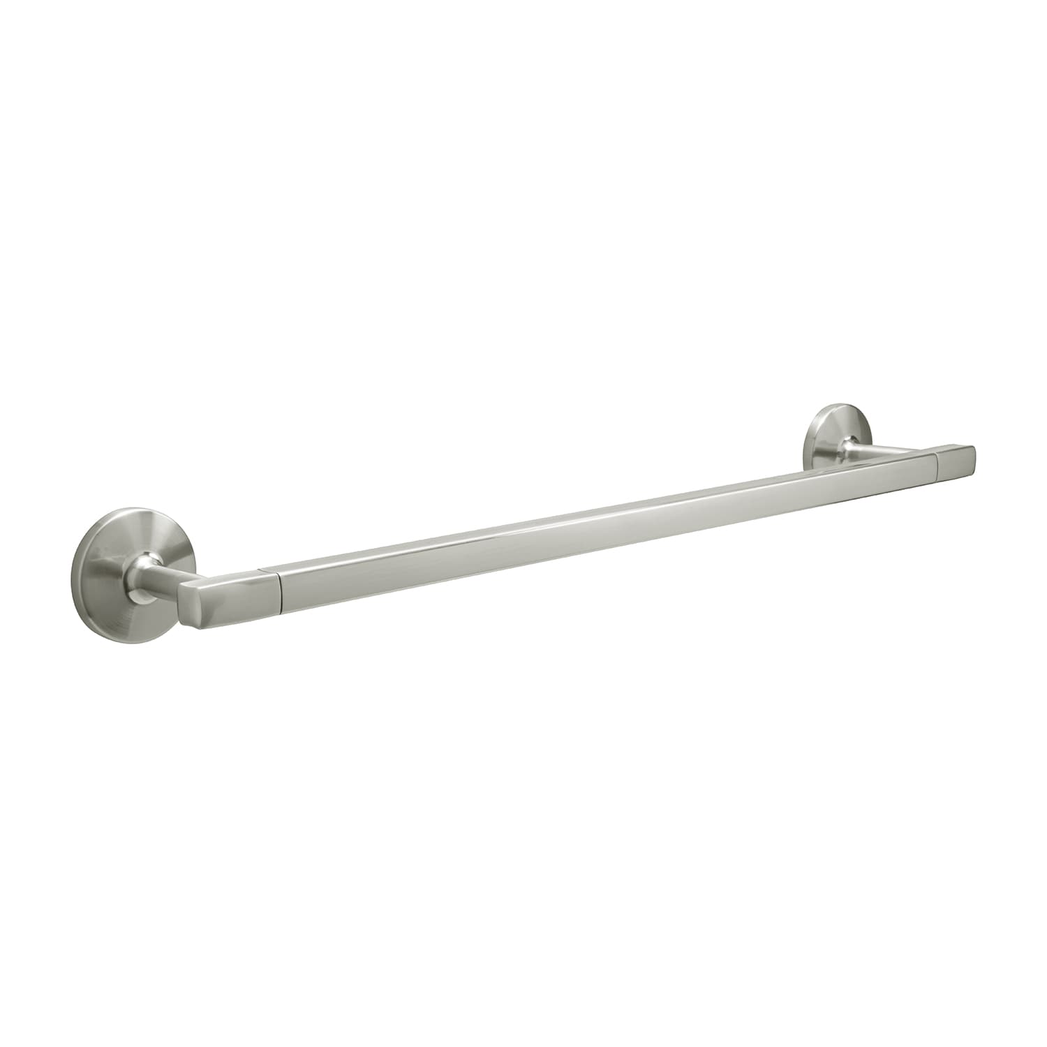 Hickory Hardware H079327-SN Woodward 20-in Satin Nickel Wall mount Single Towel Bar