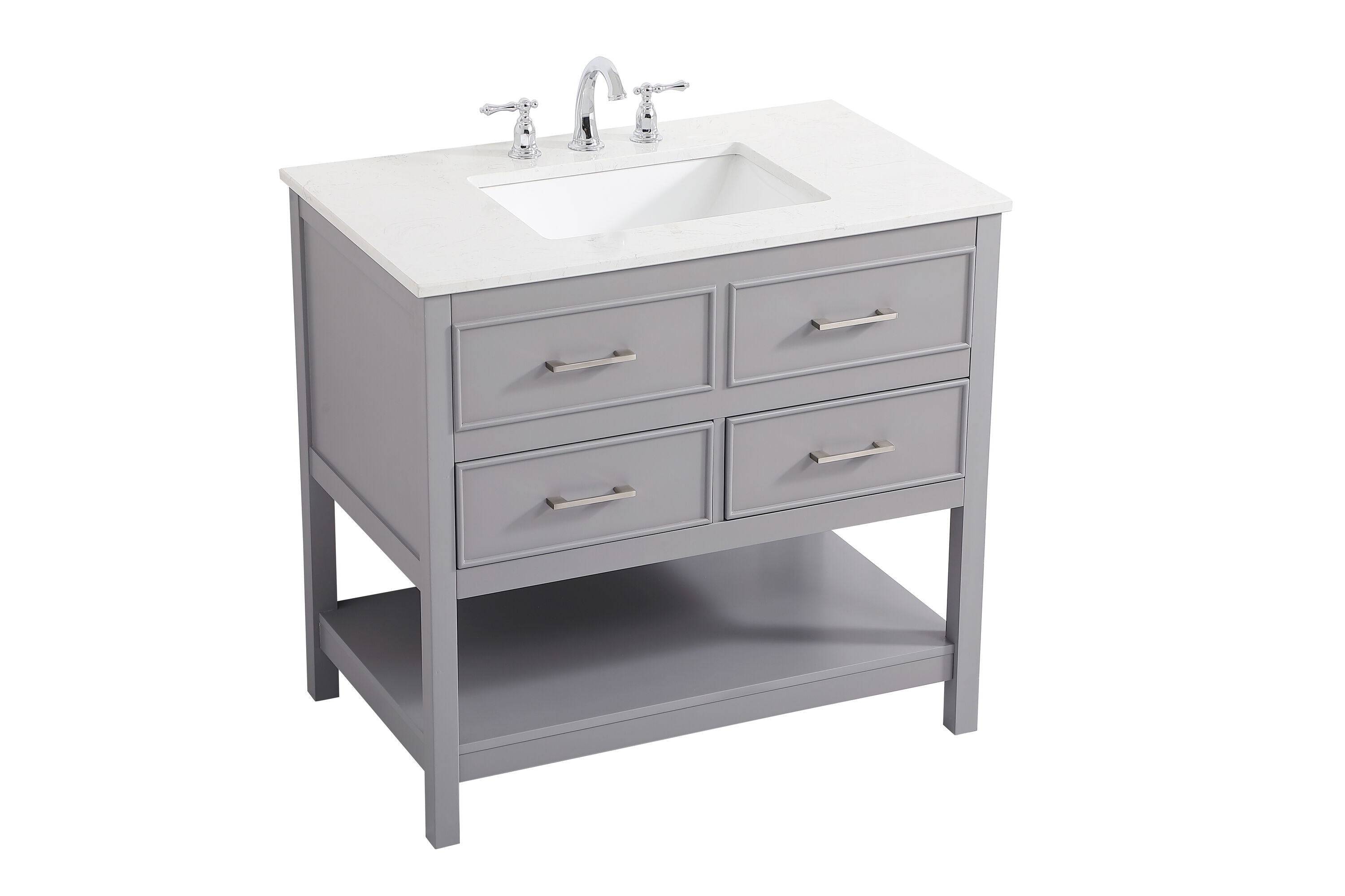 Elegant Decor HF57108GR Bath-Vanity-Combo - View #8