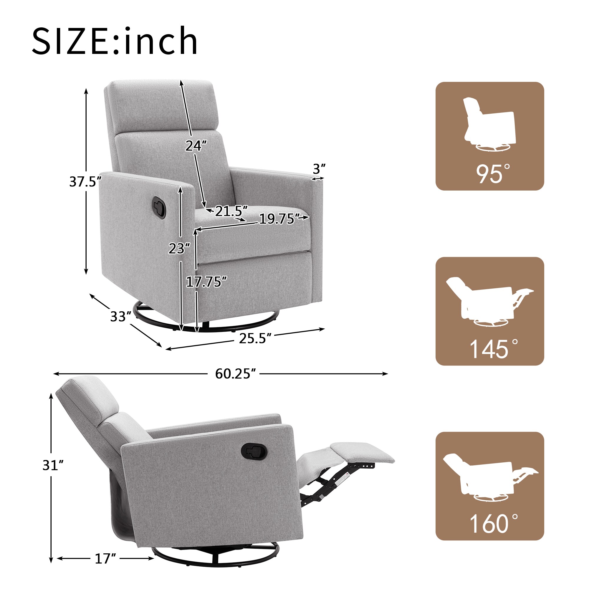 ModernLuxe L3P-PP297876AAE recliners - View #9