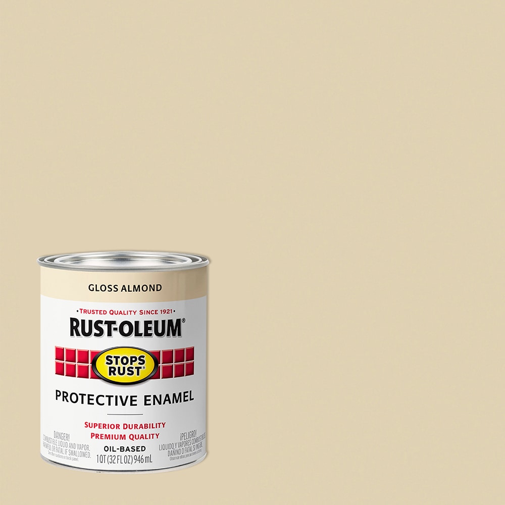 Rust-Oleum Stops Rust Gloss Almond Interior/Exterior Oil-based ...