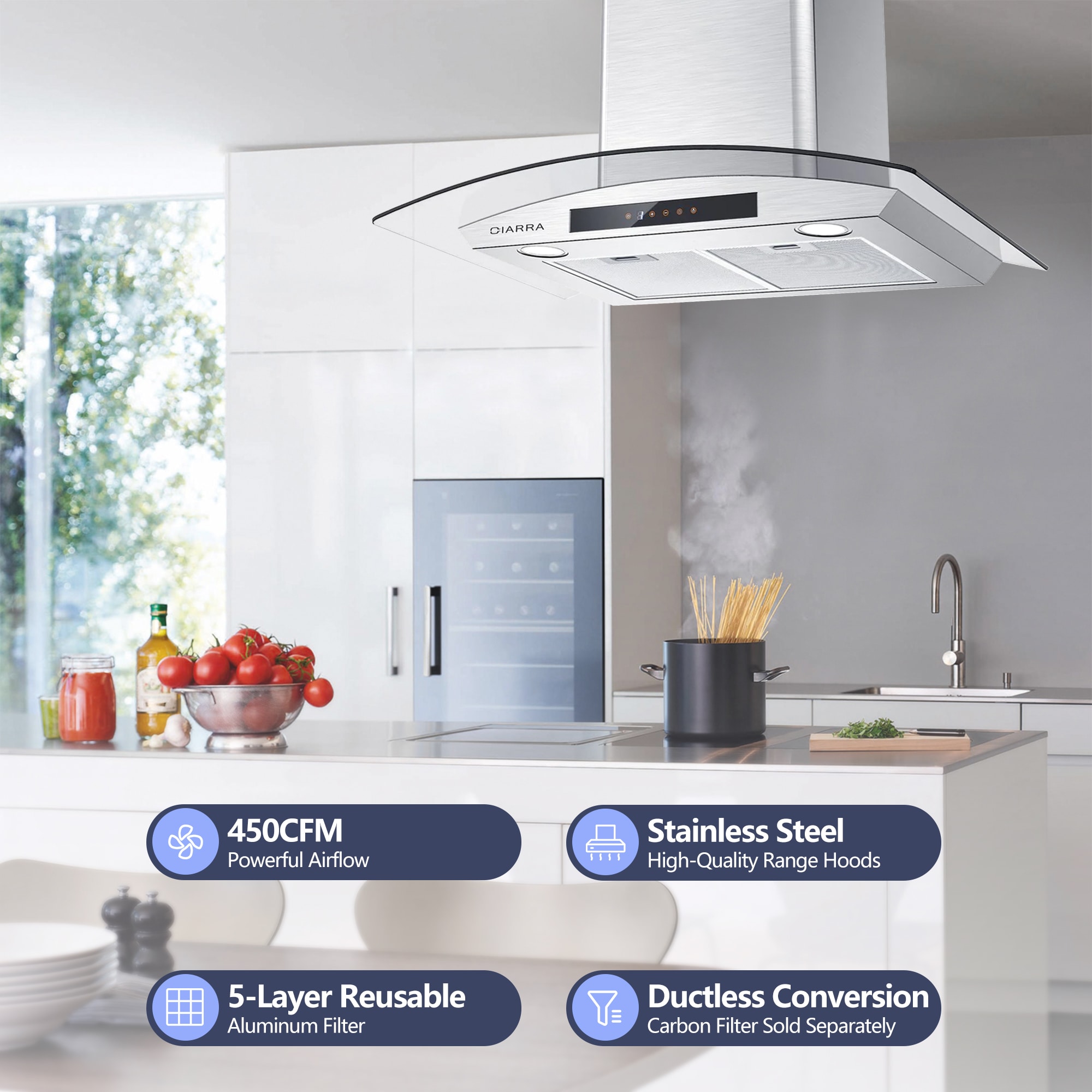 Jeremy Cass LSCIARDOE75 Wall-Mounted-Range-Hoods - View #3