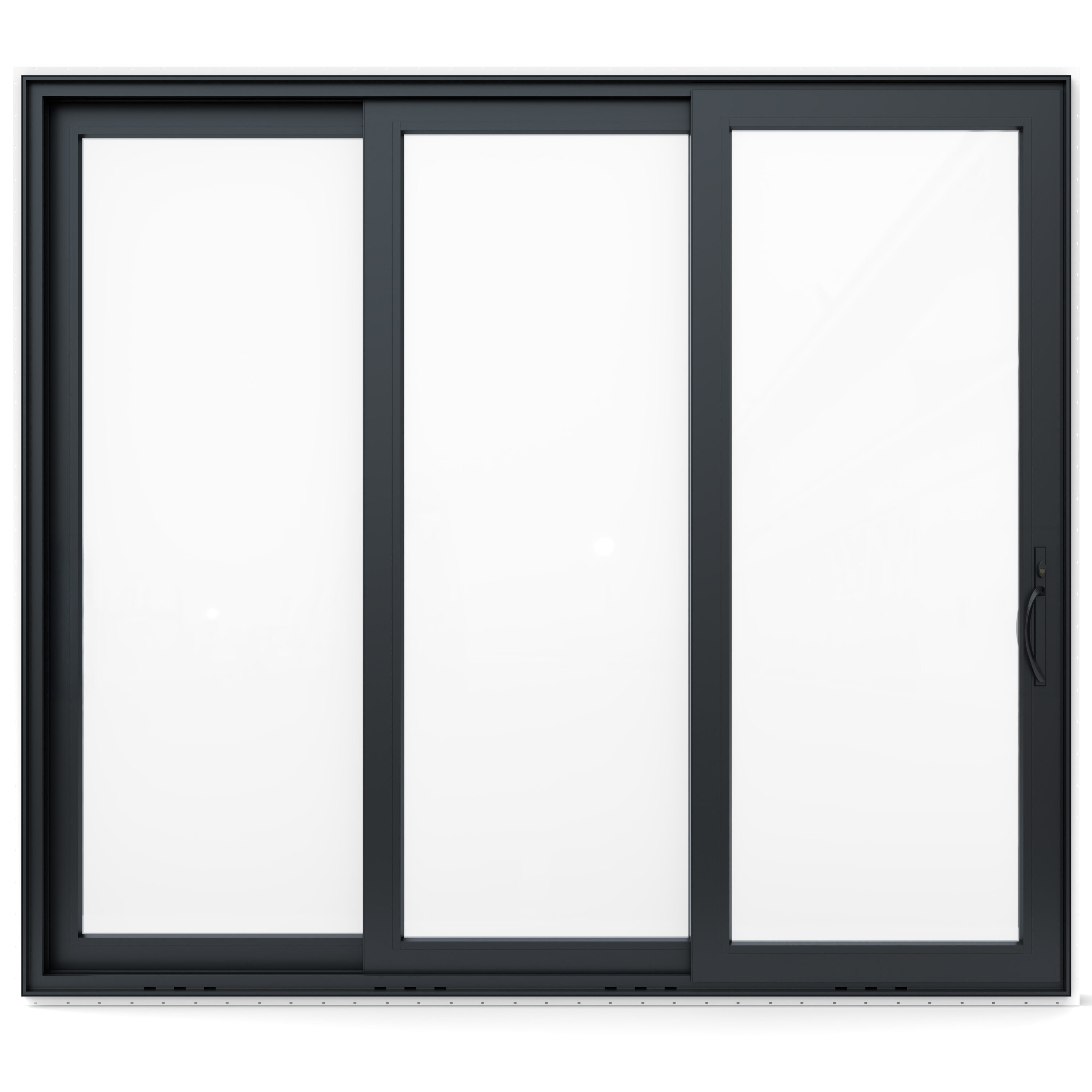 JELD-WEN V-4500 Multi-Slide 3-Panel Sliding Patio Door with Low-E Argon Glass