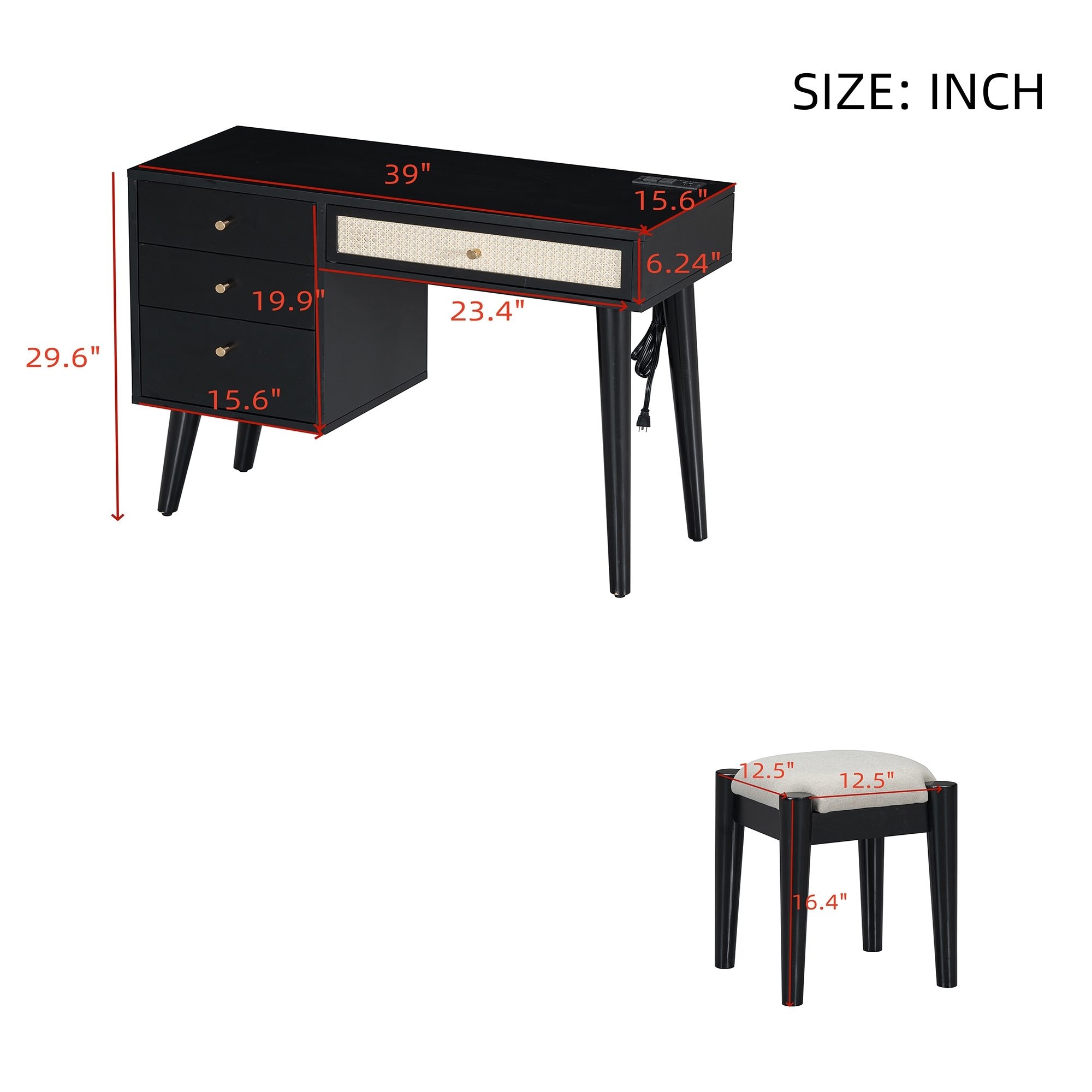 Bella Depot BDS-733P011B Bedroom-Vanities - View #4