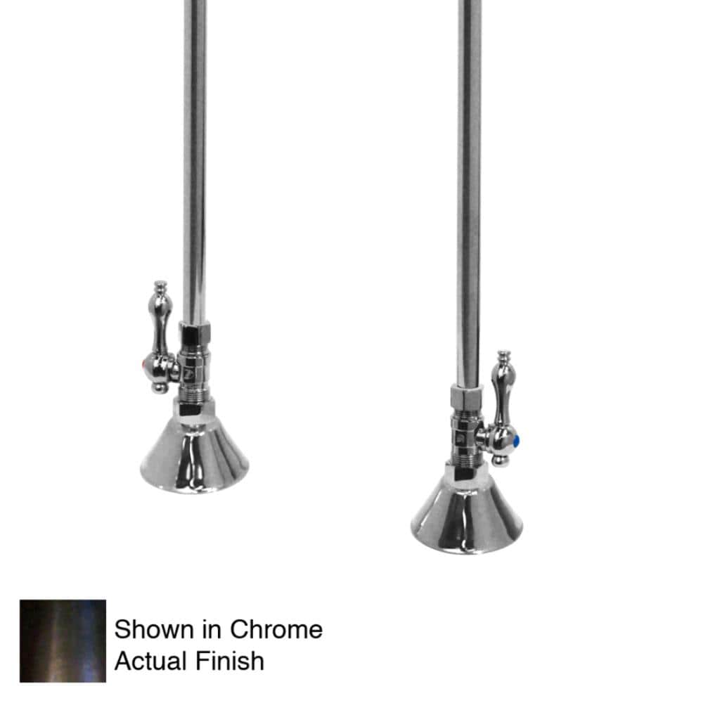 American Bath Factory F5910-OB F400 series Chrome 3-handle Faucet