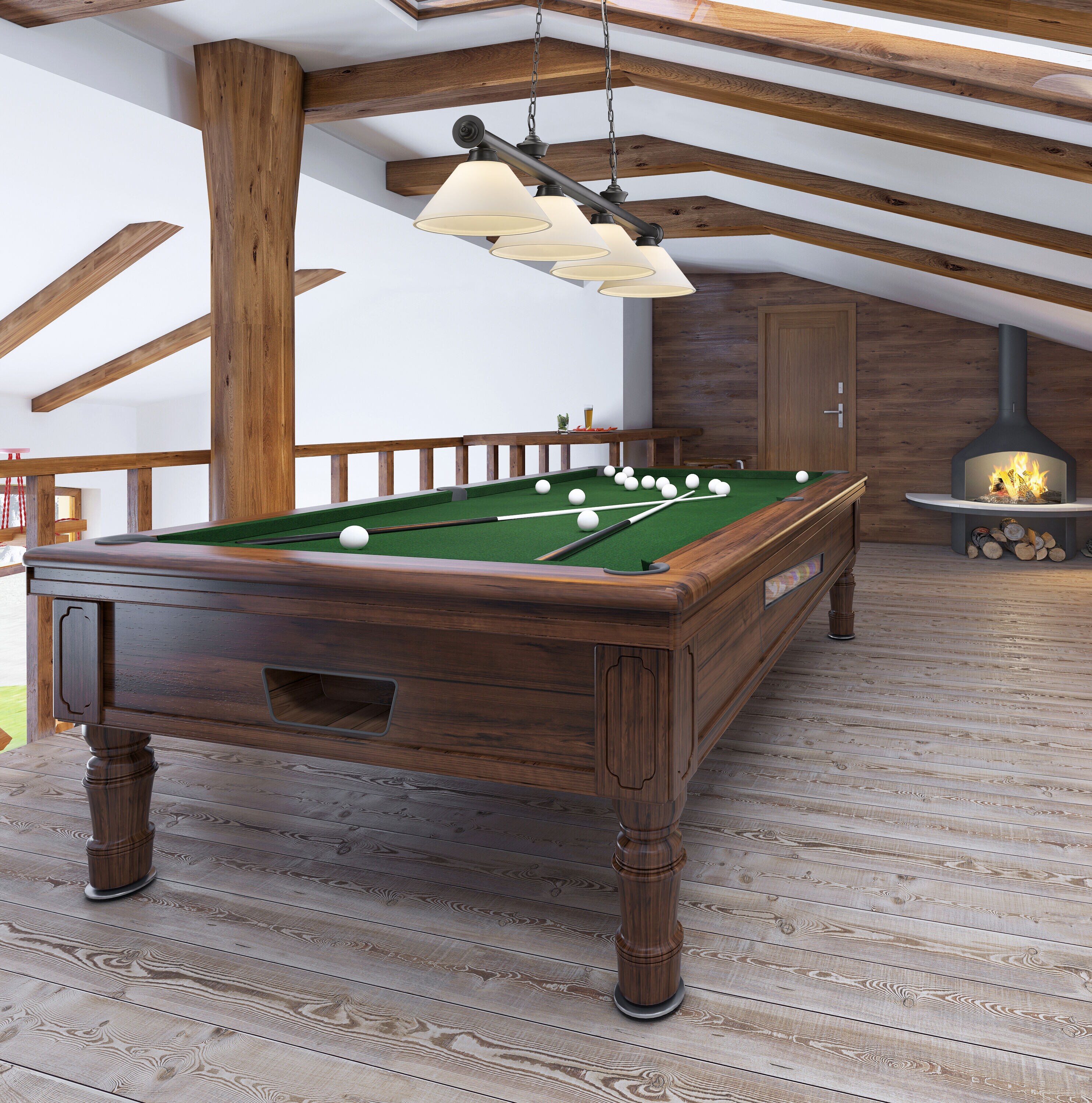 Z-Lite 2306-4BP-AMO14 Pool-Table-Lighting - View #6