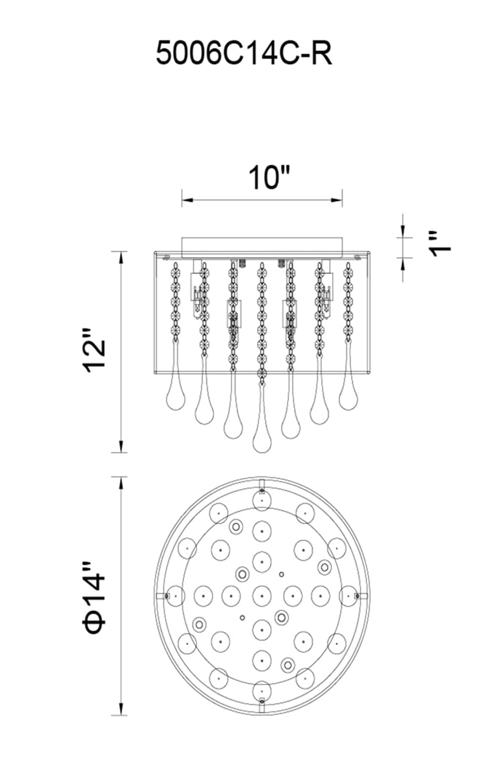 CWI Lighting 5006C14C-R (B) flushmounts - View #4