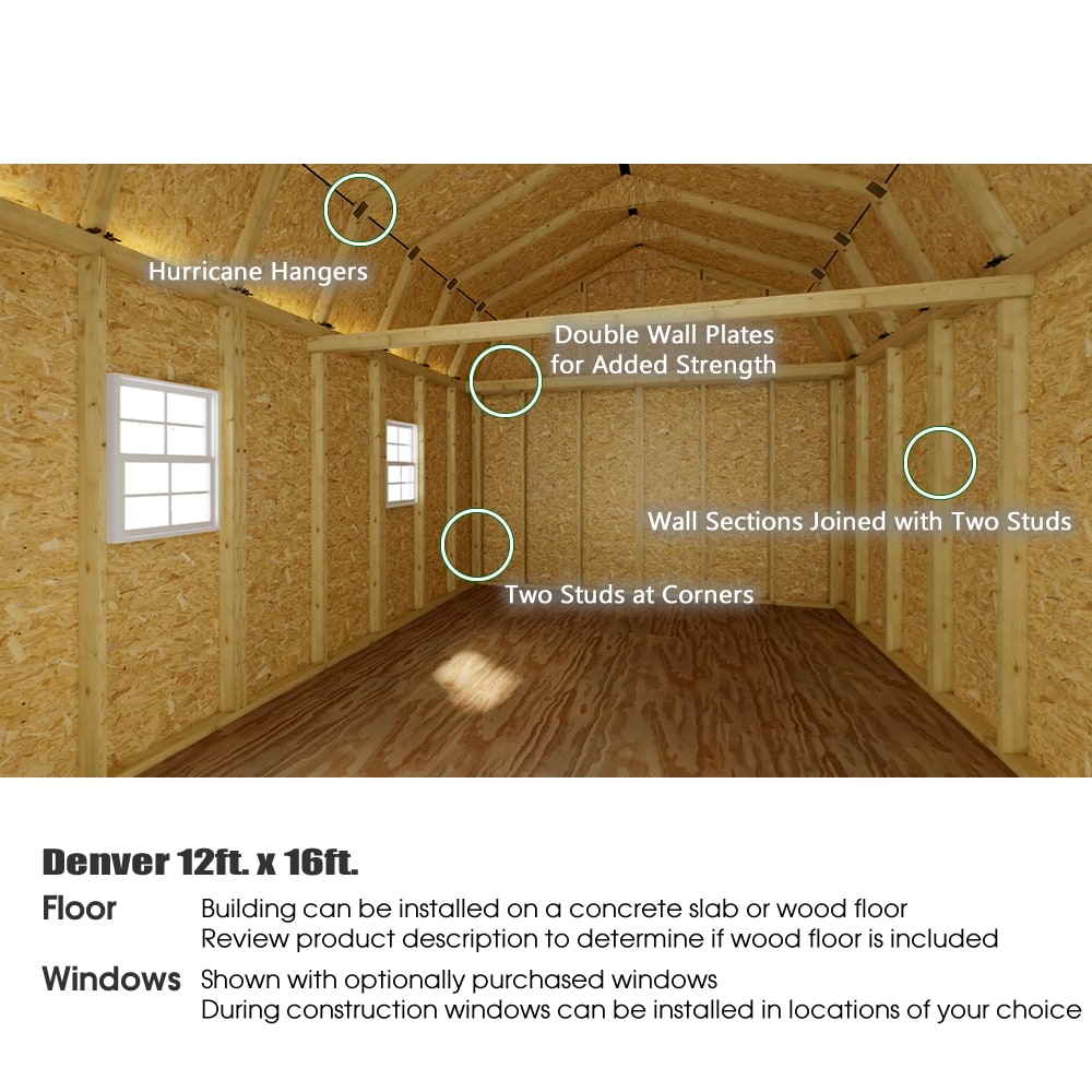 Best Barns DENVER1216DF Wood-Storage-Buildings - View #6