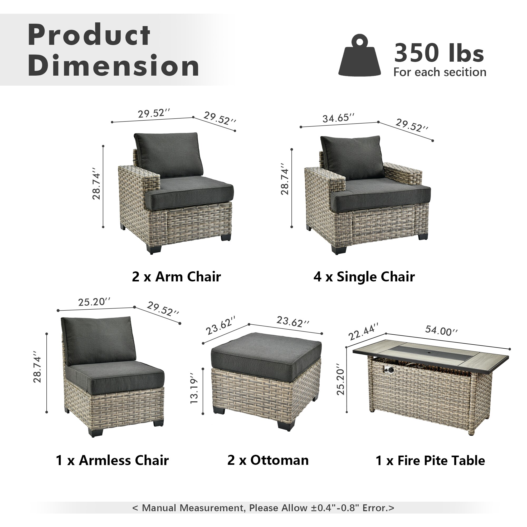 ALTRIGUS 6L-CFP8504-TBS110-AL Patio-Conversation-Sets - View #3