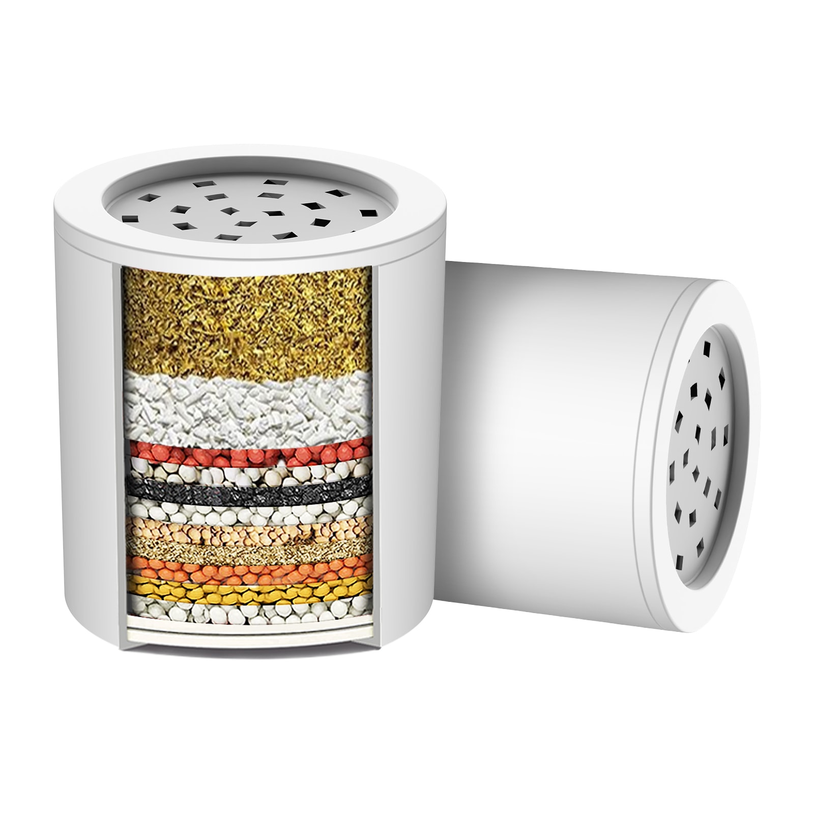 Zalerock L2GLX21 White 0.01-in Fixed Shower Head 1.8 GPM