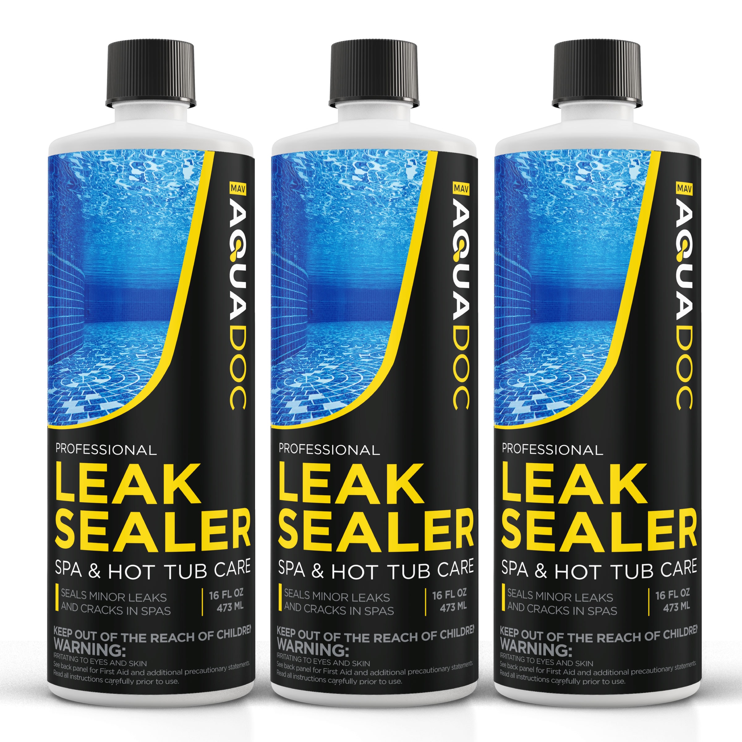 Mav Aquadoc 3 Piece Count Low Odor Spa Seal Leak Spa In The Hot Tub And Spa Chemicals Department