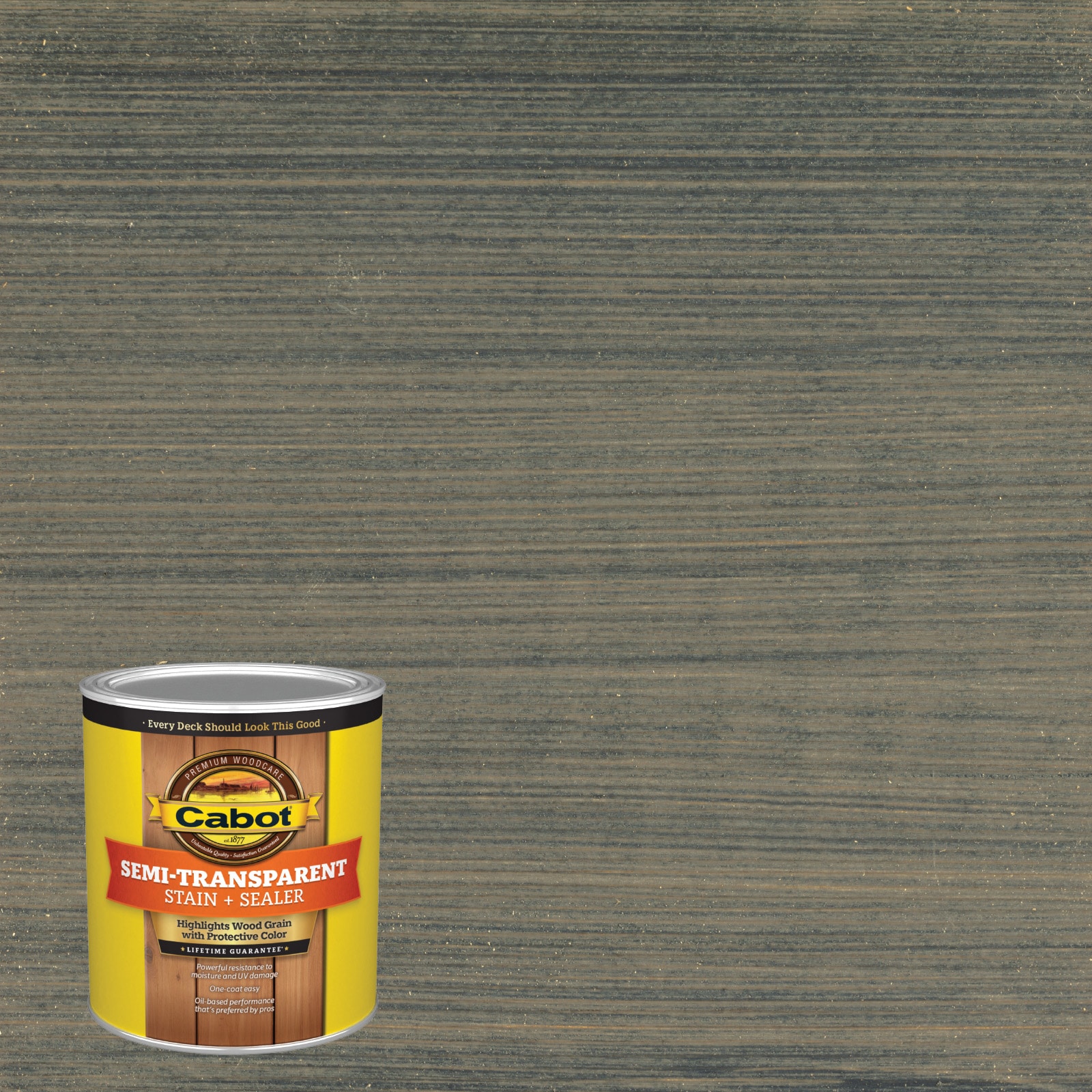 Cabot NWBRYPRT BLU-1028058 Newburyport Blue Semi-transparent Exterior Wood Stain and Sealer in One ( 1-quart )